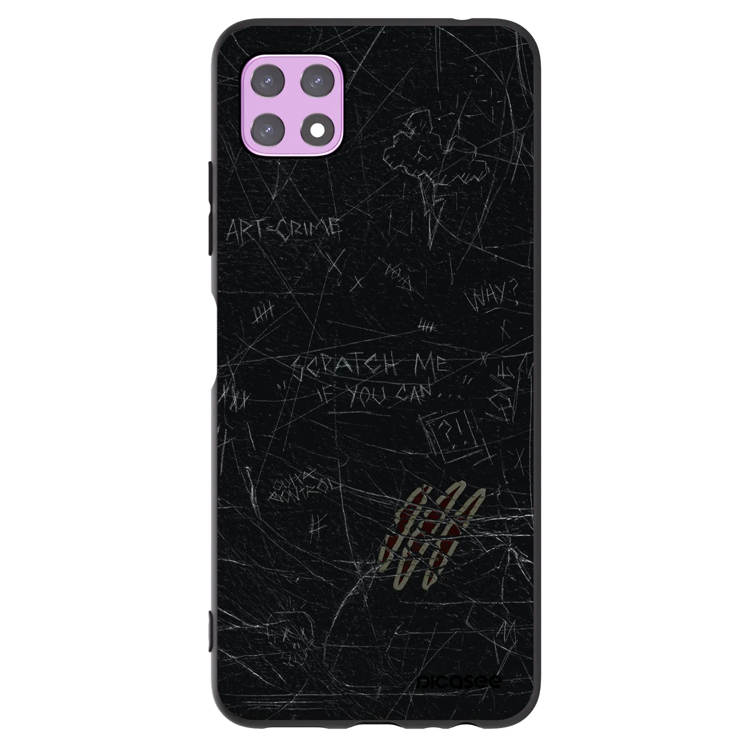 Picasee silikonový černý obal pro Samsung Galaxy A22 A226B 5G - SCRATCH