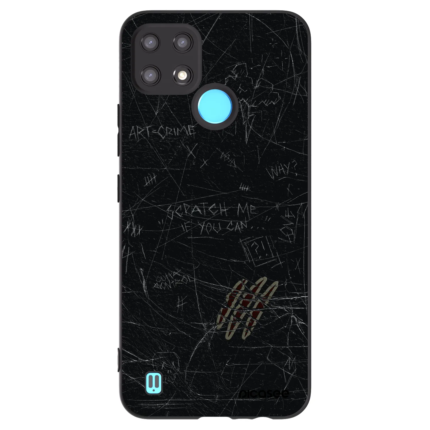 Picasee silikonový černý obal pro Realme C21 - SCRATCH