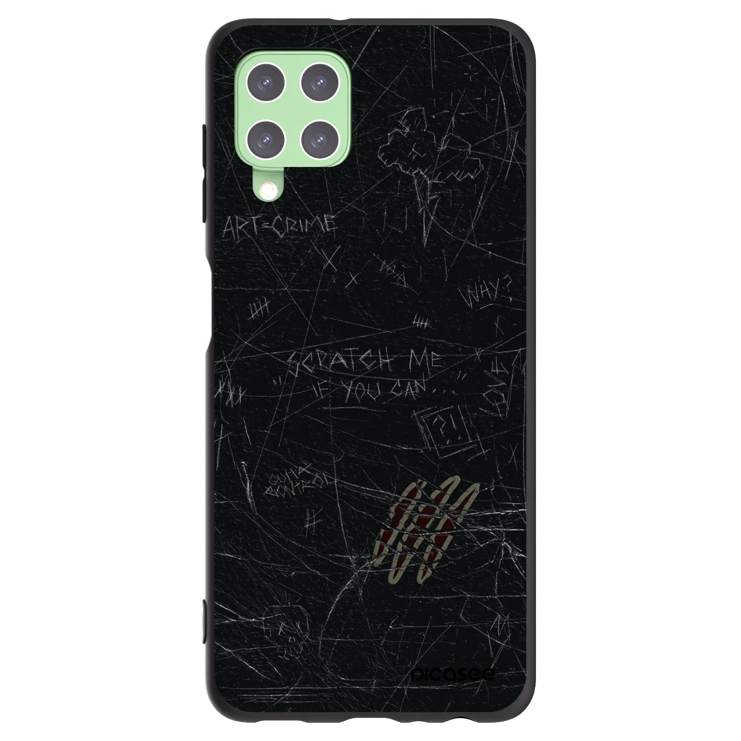 Picasee silikonový černý obal pro Samsung Galaxy A22 A225F 4G - SCRATCH