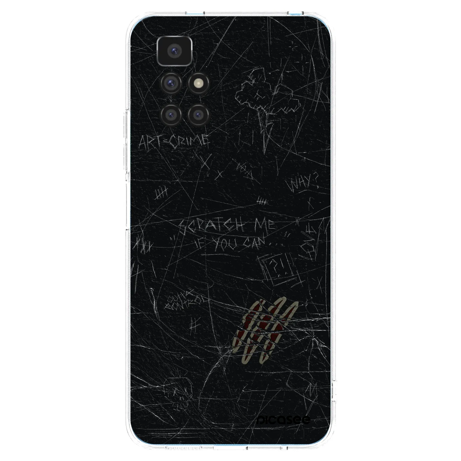 Picasee silikonový průhledný obal pro Xiaomi Redmi 10 - SCRATCH