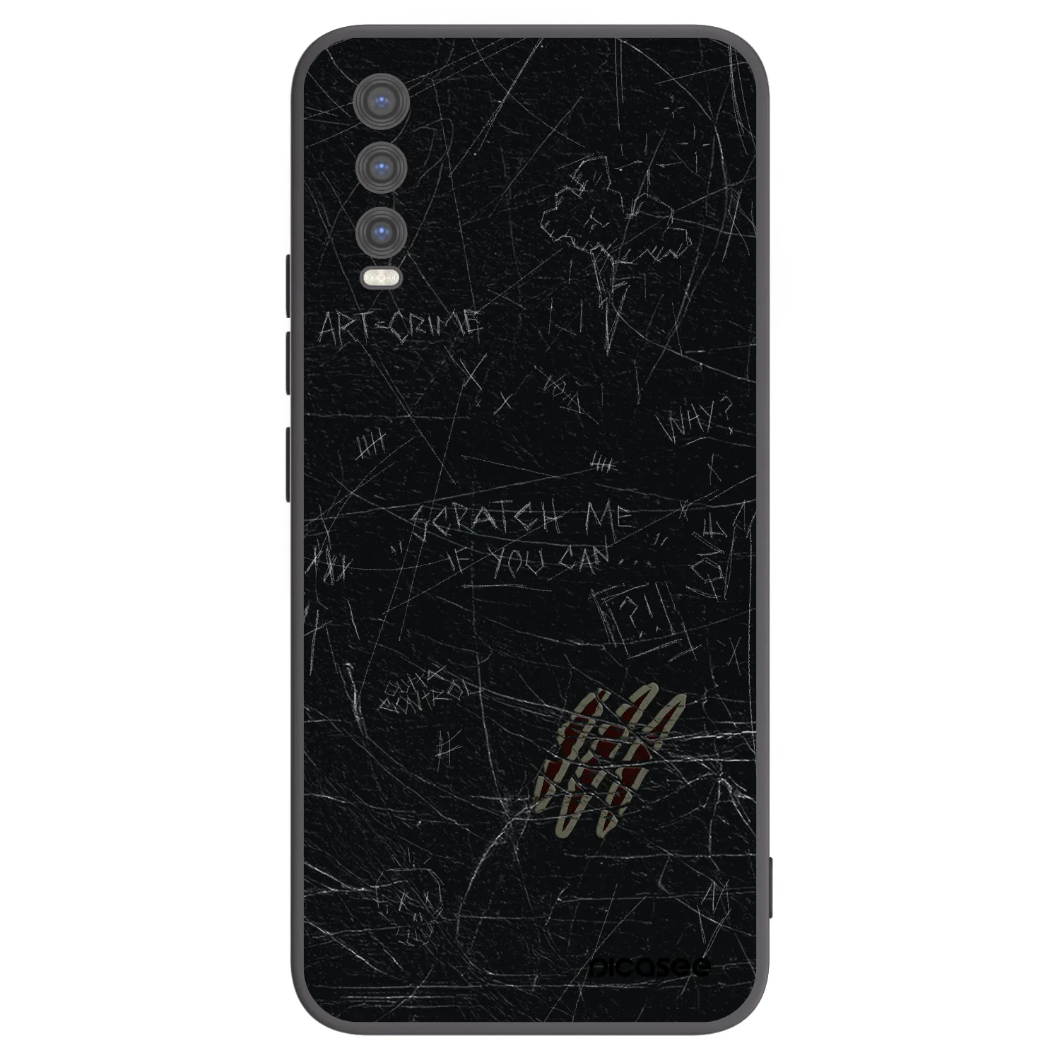 Picasee silikonový černý obal pro Vivo Y20s - SCRATCH