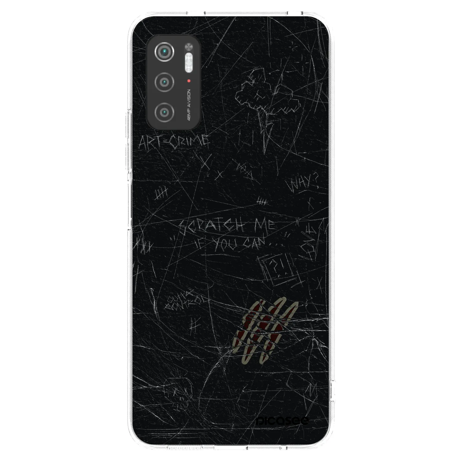 Picasee silikonový průhledný obal pro Xiaomi Poco M3 Pro 5G - SCRATCH