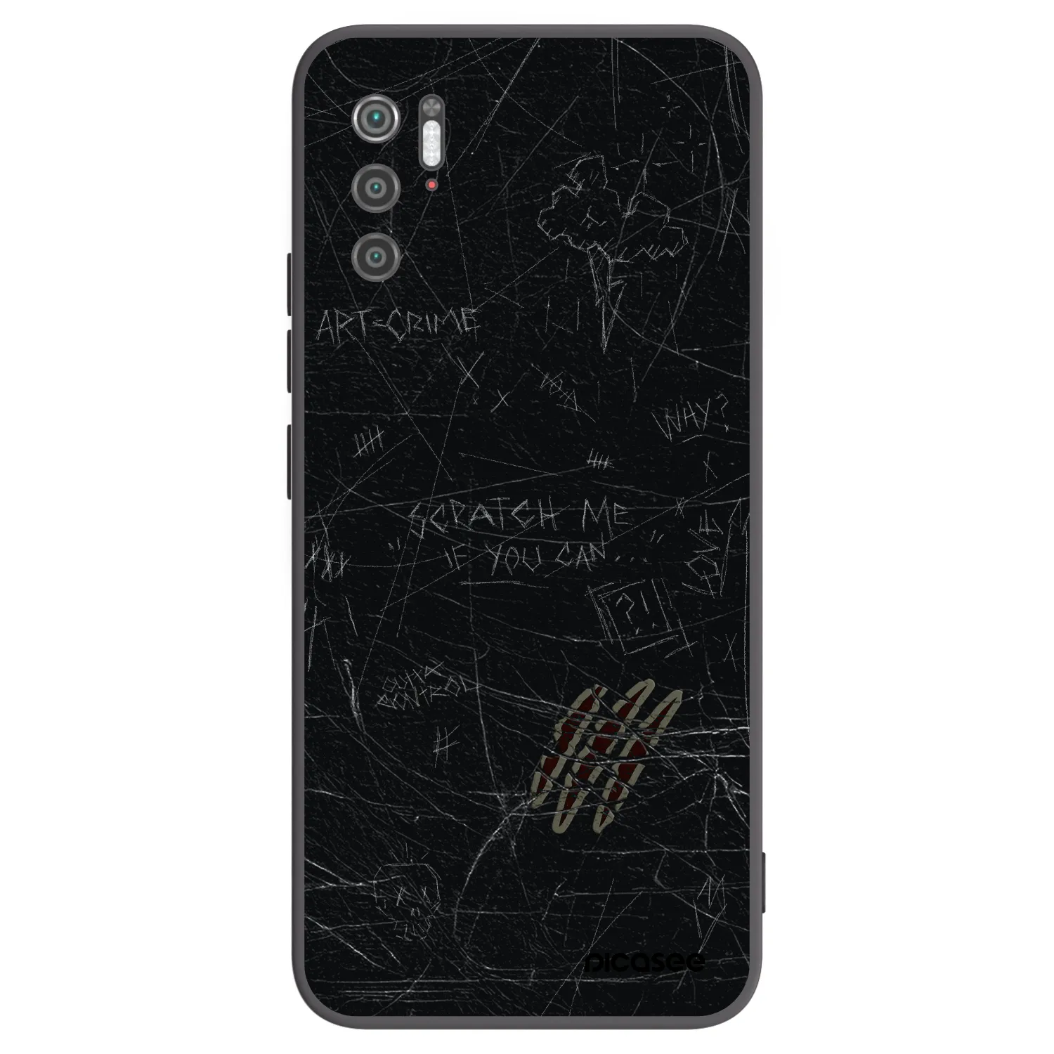Picasee silikonový černý obal pro Xiaomi Poco M3 Pro 5G - SCRATCH