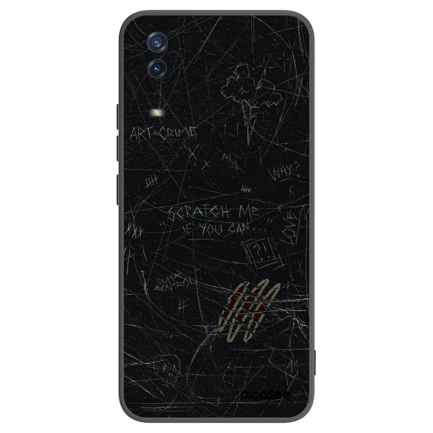 Picasee silikonový černý obal pro Vivo Y11s - SCRATCH