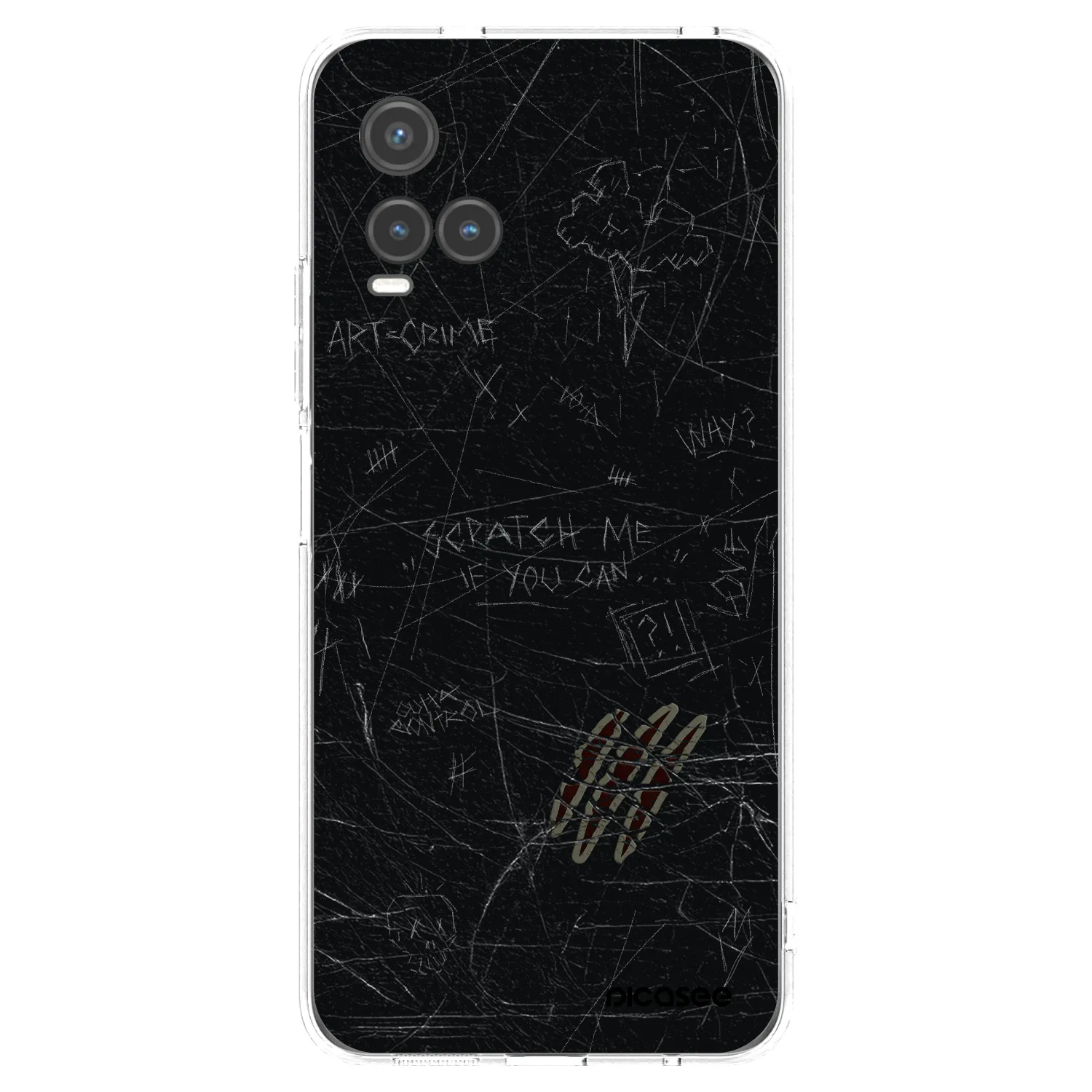 Picasee silikonový průhledný obal pro Vivo Y33s - SCRATCH