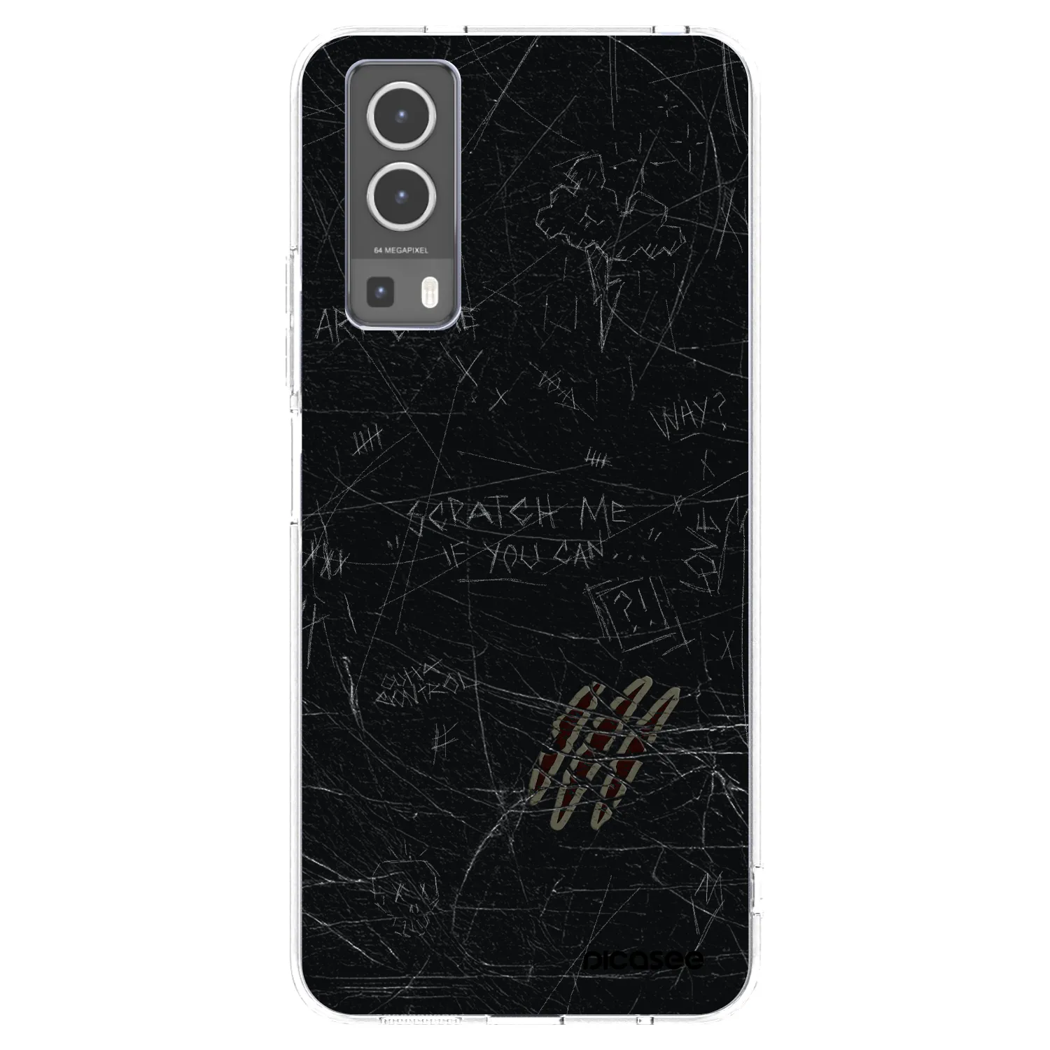 Picasee silikonový průhledný obal pro Vivo Y72 5G - SCRATCH