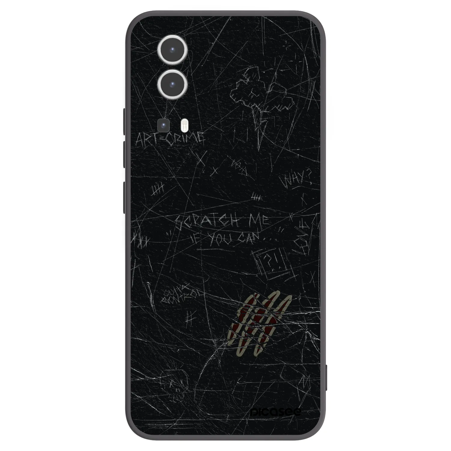 Picasee silikonový černý obal pro Vivo Y72 5G - SCRATCH