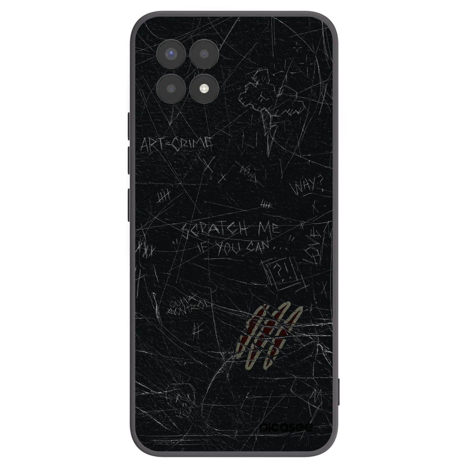 Picasee silikonový černý obal pro Realme 8i - SCRATCH