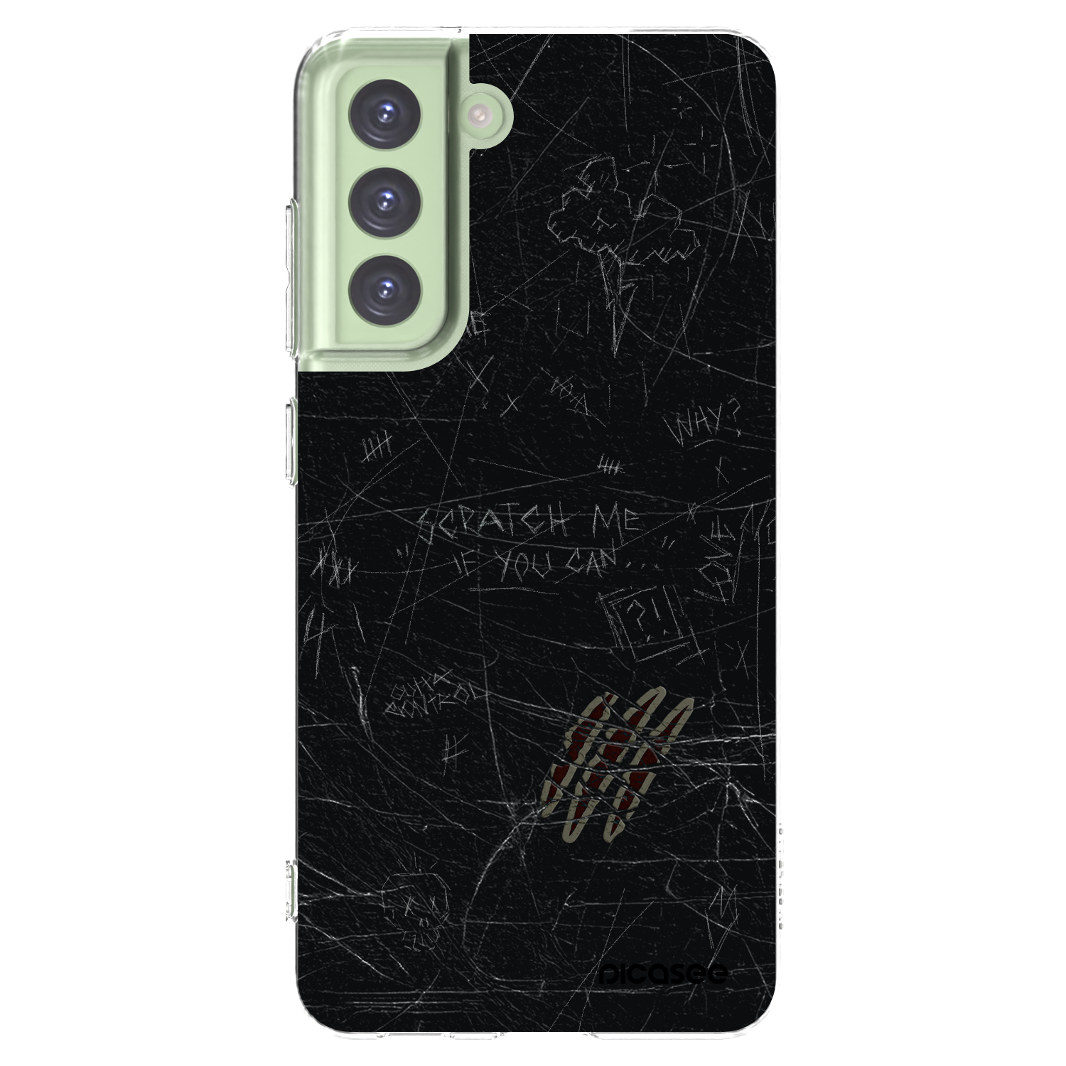 Picasee silikonový průhledný obal pro Samsung Galaxy S21 FE 5G - SCRATCH