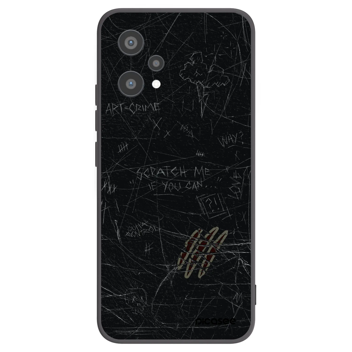 Picasee silikonový černý obal pro Realme 9 Pro 5G - SCRATCH