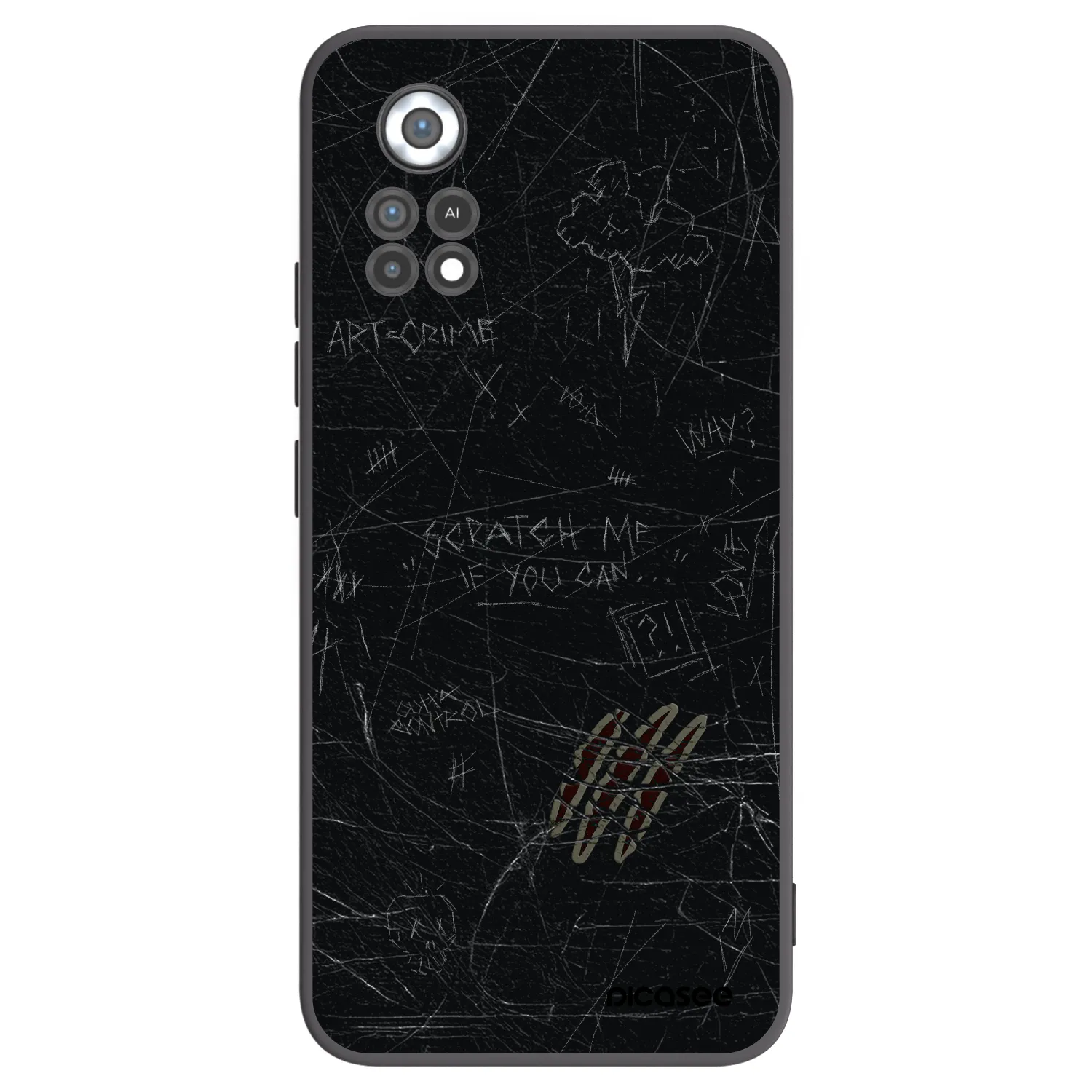 Picasee silikonový černý obal pro Xiaomi Poco X4 Pro 5G - SCRATCH