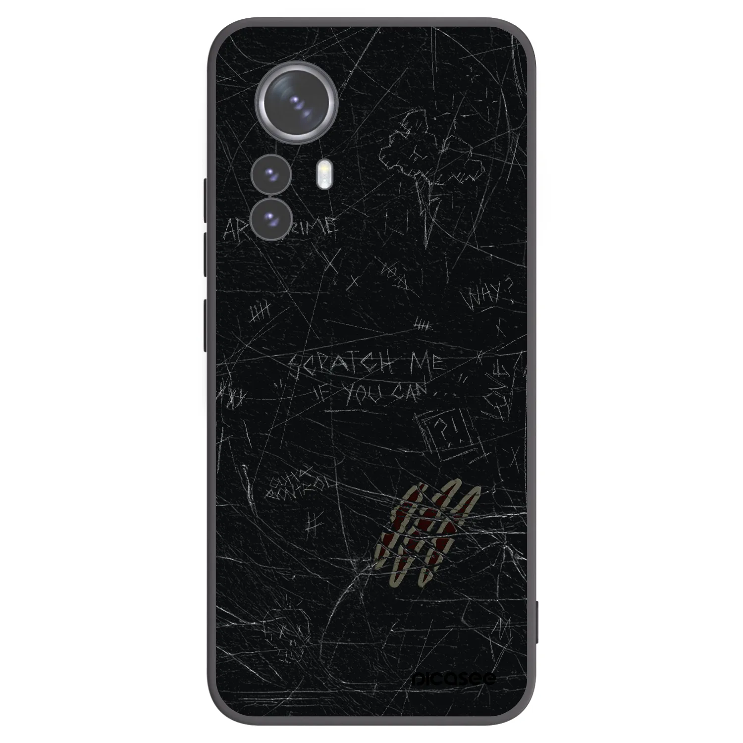 Picasee silikonový černý obal pro Xiaomi 12 Pro - SCRATCH