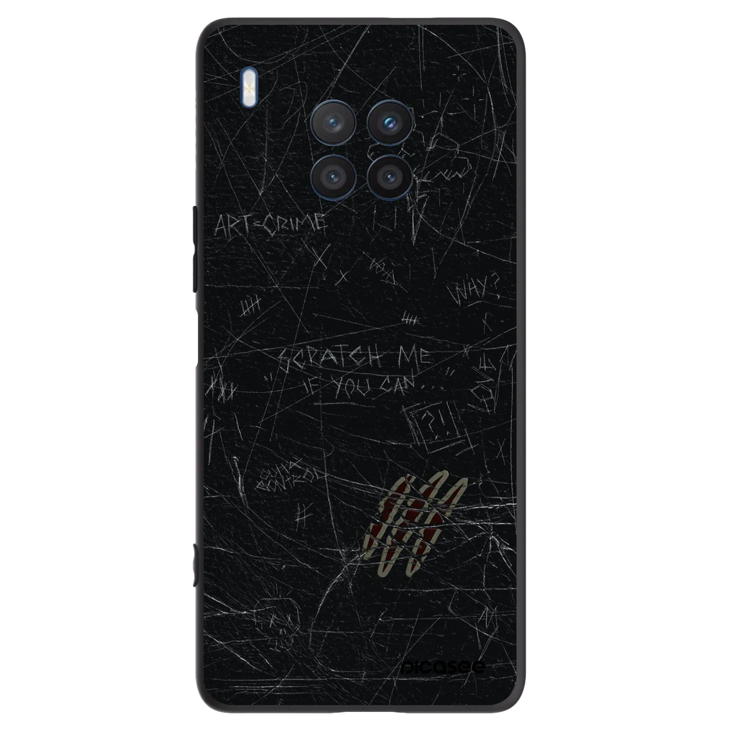 Picasee silikonový černý obal pro Honor 50 Lite - SCRATCH