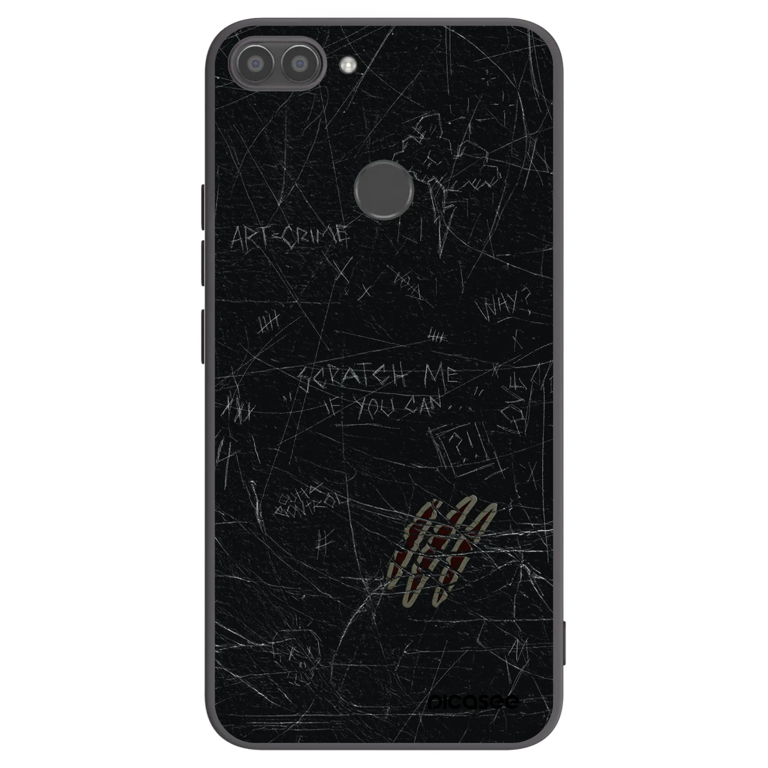 Picasee silikonový černý obal pro Huawei P Smart - SCRATCH