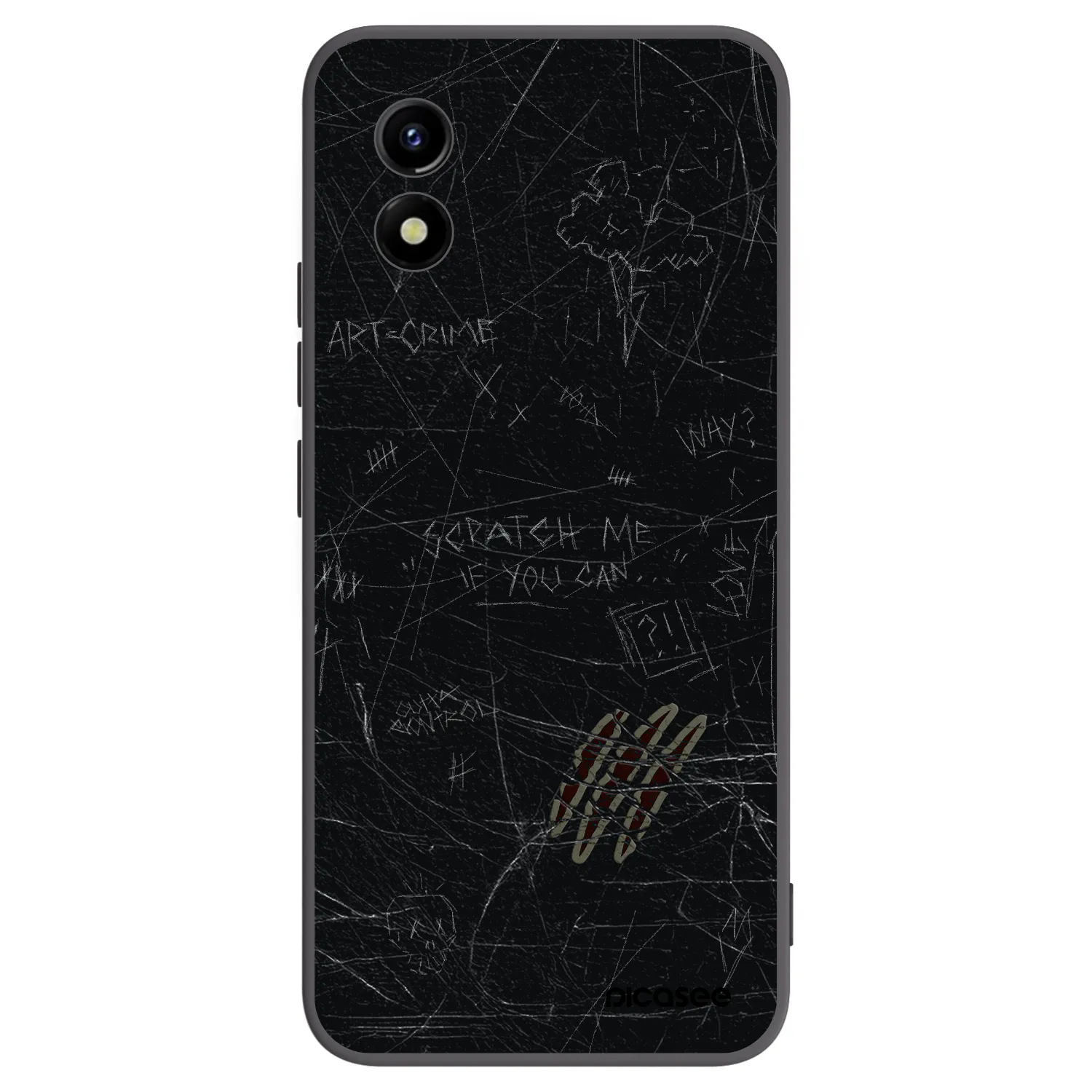 Picasee silikonový černý obal pro Vivo Y01 - SCRATCH