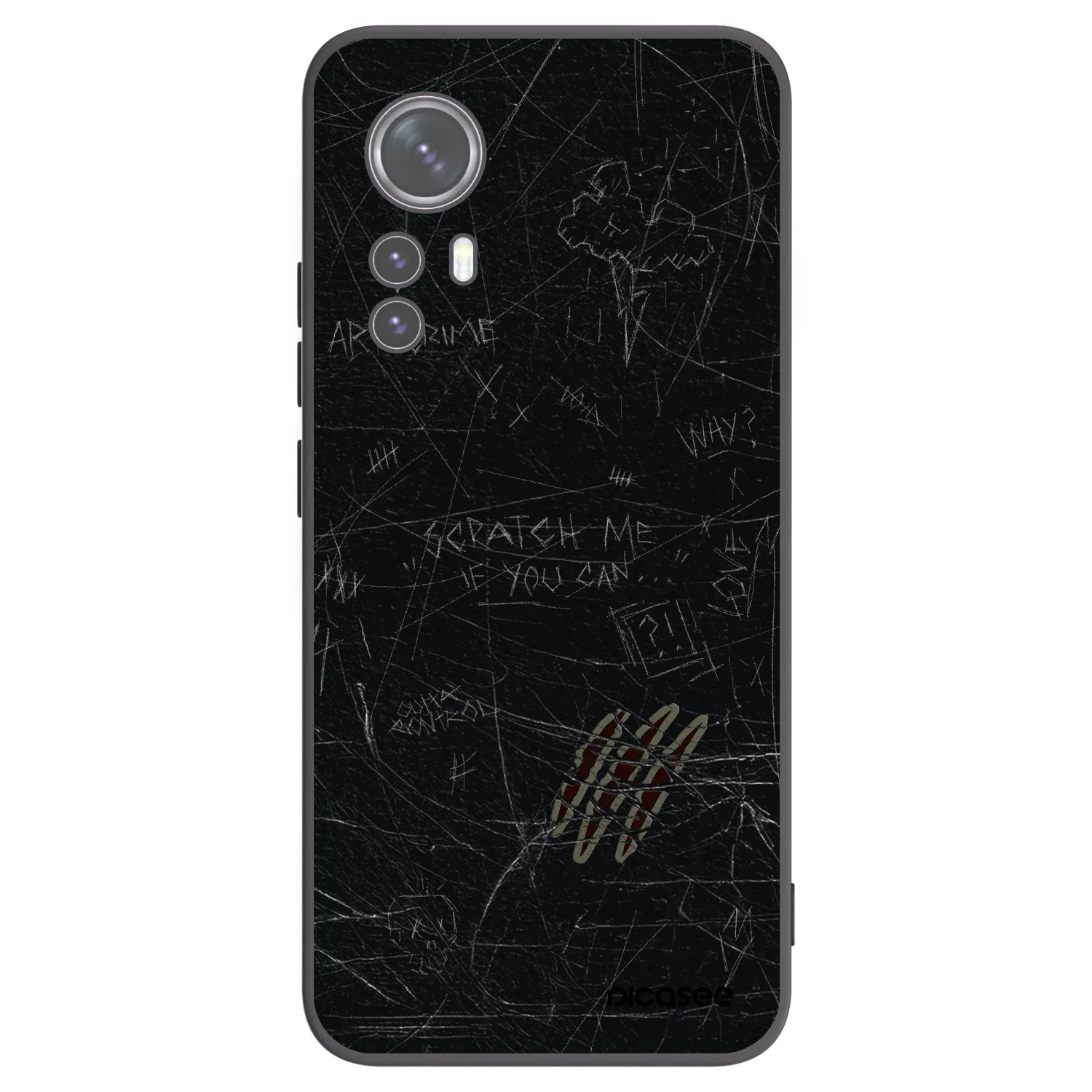 Picasee silikonový černý obal pro Xiaomi 12X - SCRATCH