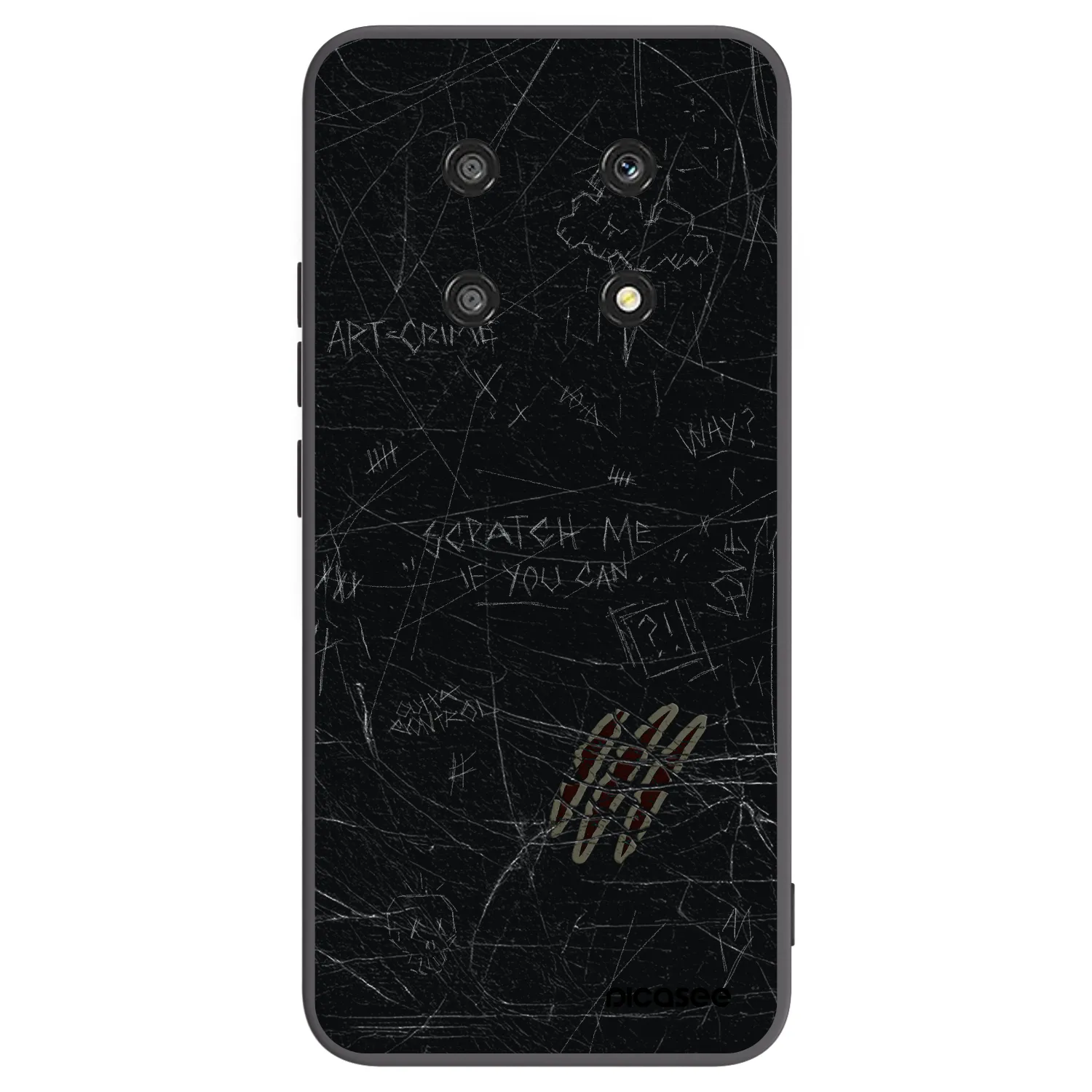 Picasee silikonový černý obal pro Honor Magic4 Lite 5G - SCRATCH