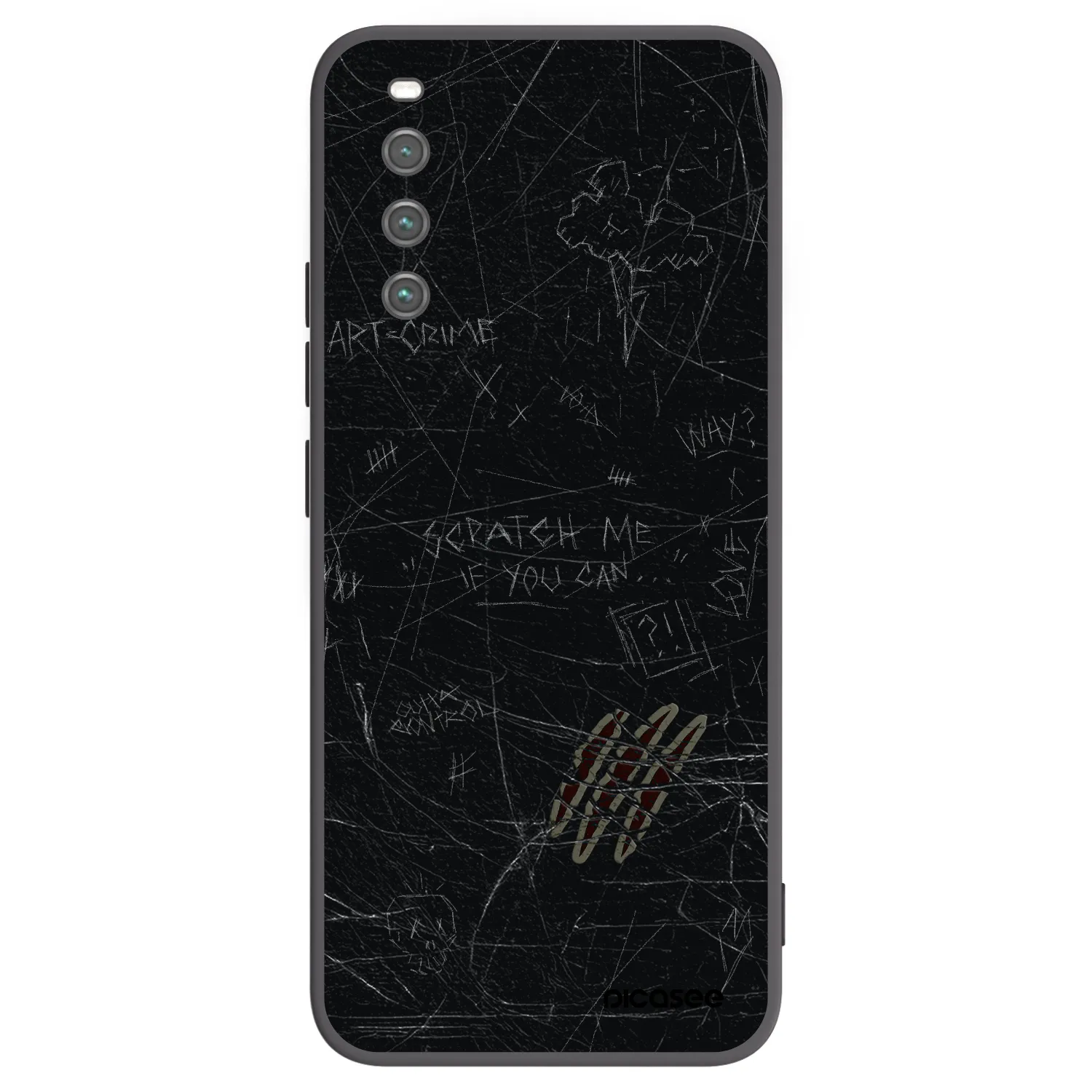 Picasee silikonový černý obal pro Sony Xperia 10 IV 5G - SCRATCH