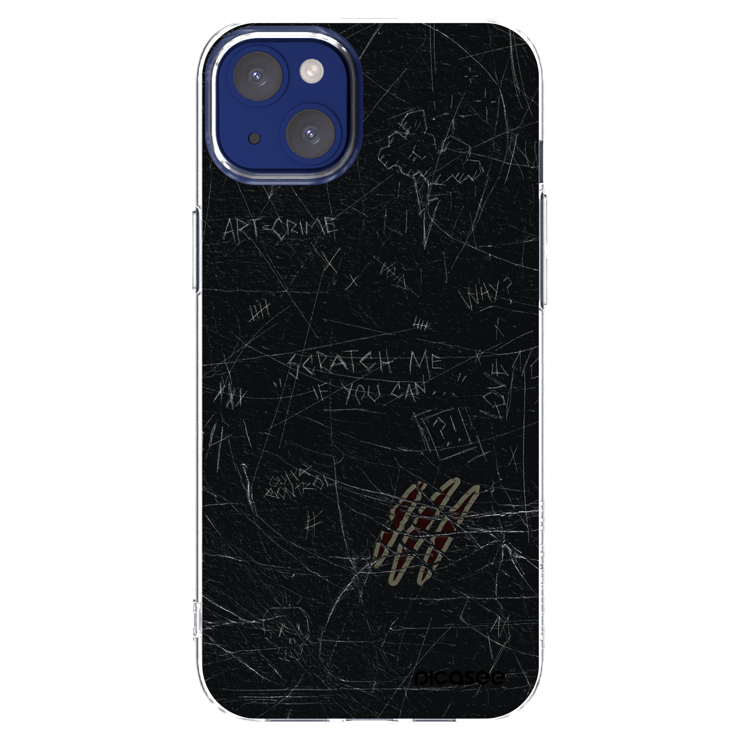Picasee silikonový průhledný obal pro Apple iPhone 14 Plus - SCRATCH