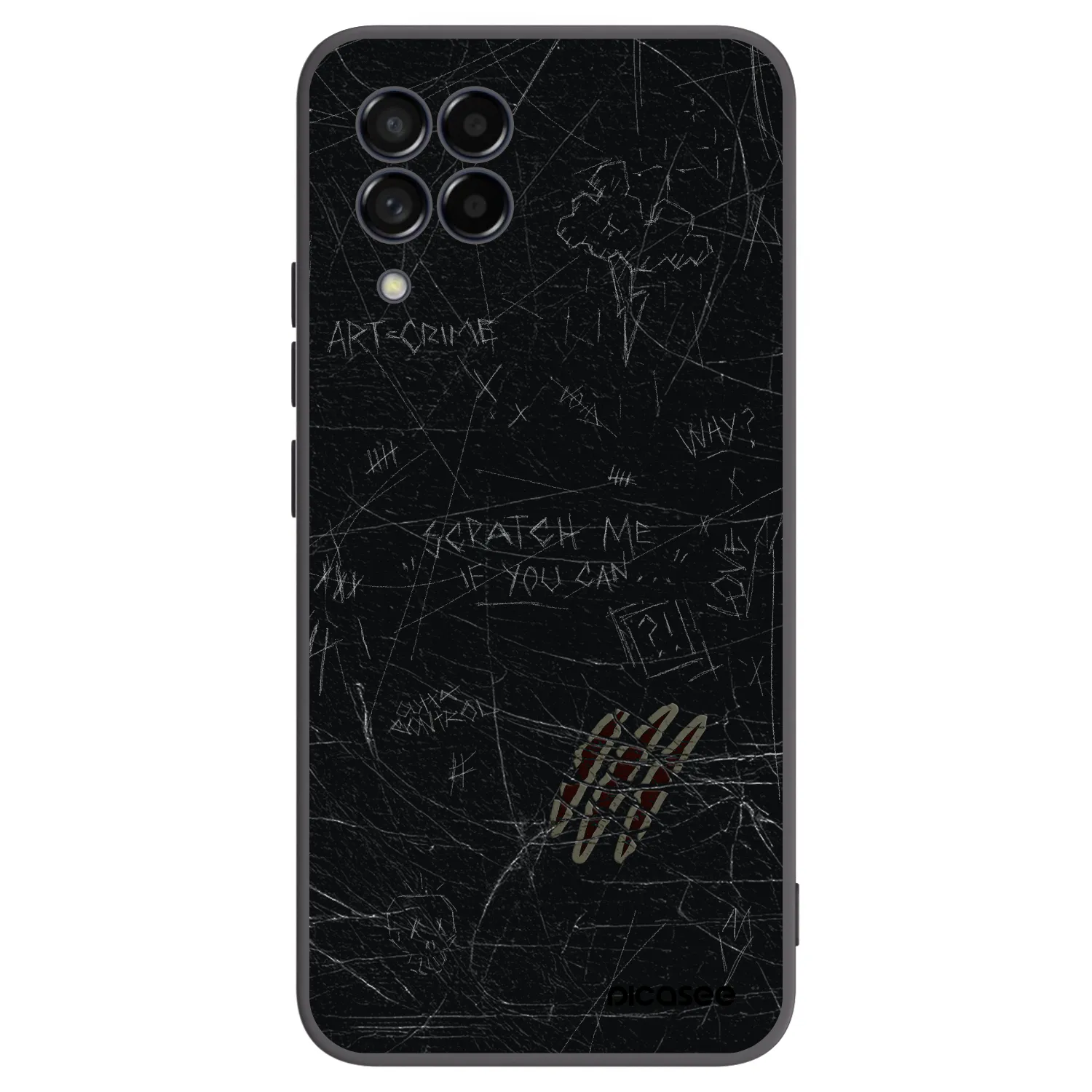 Picasee silikonový černý obal pro Samsung Galaxy M53 5G - SCRATCH