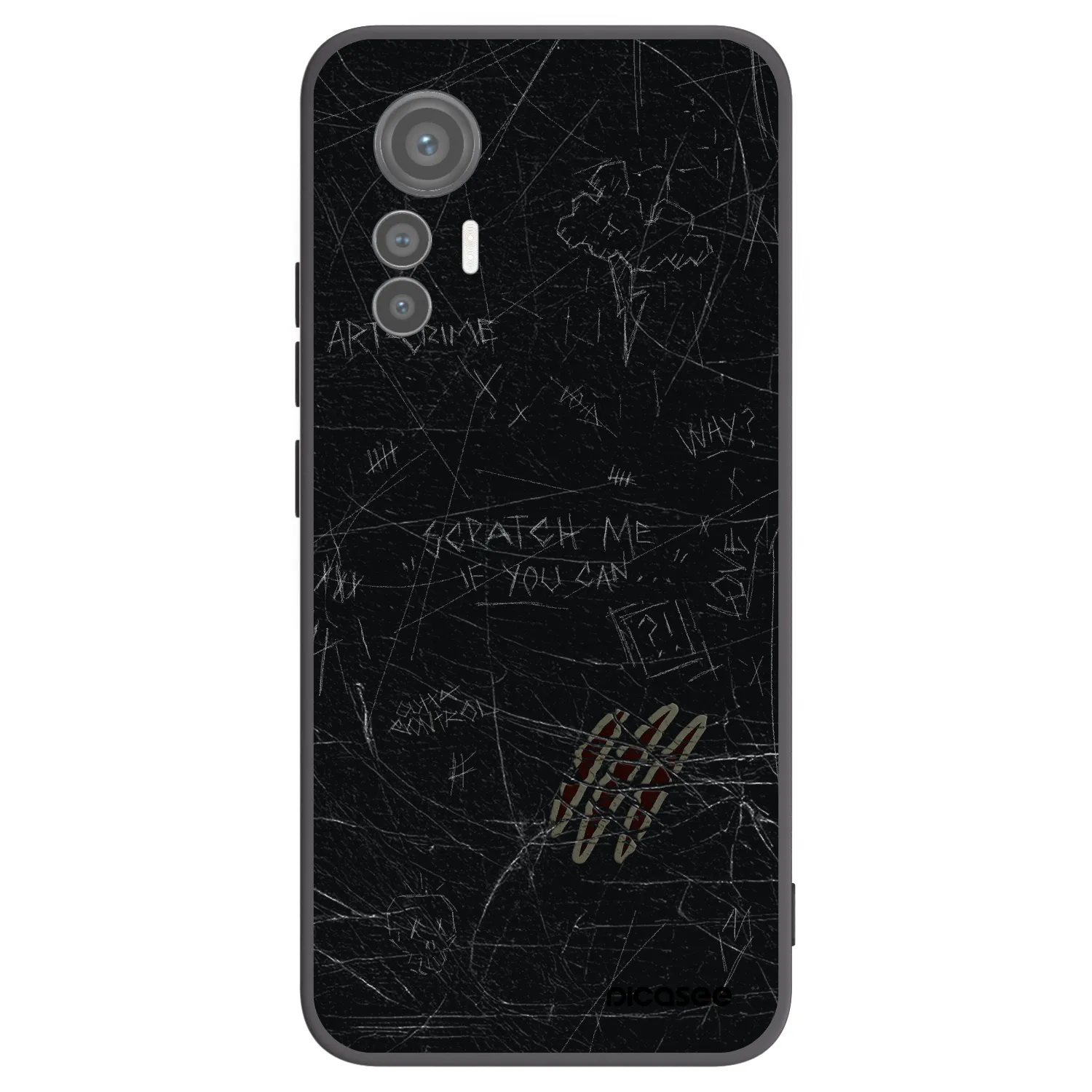 Picasee silikonový černý obal pro Xiaomi 12 Lite - SCRATCH