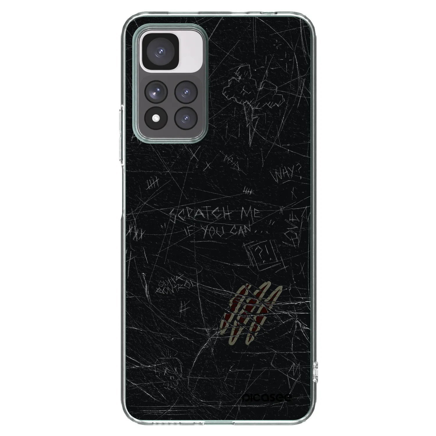 Picasee silikonový průhledný obal pro Xiaomi Redmi Note 11 Pro+ 5G - SCRATCH