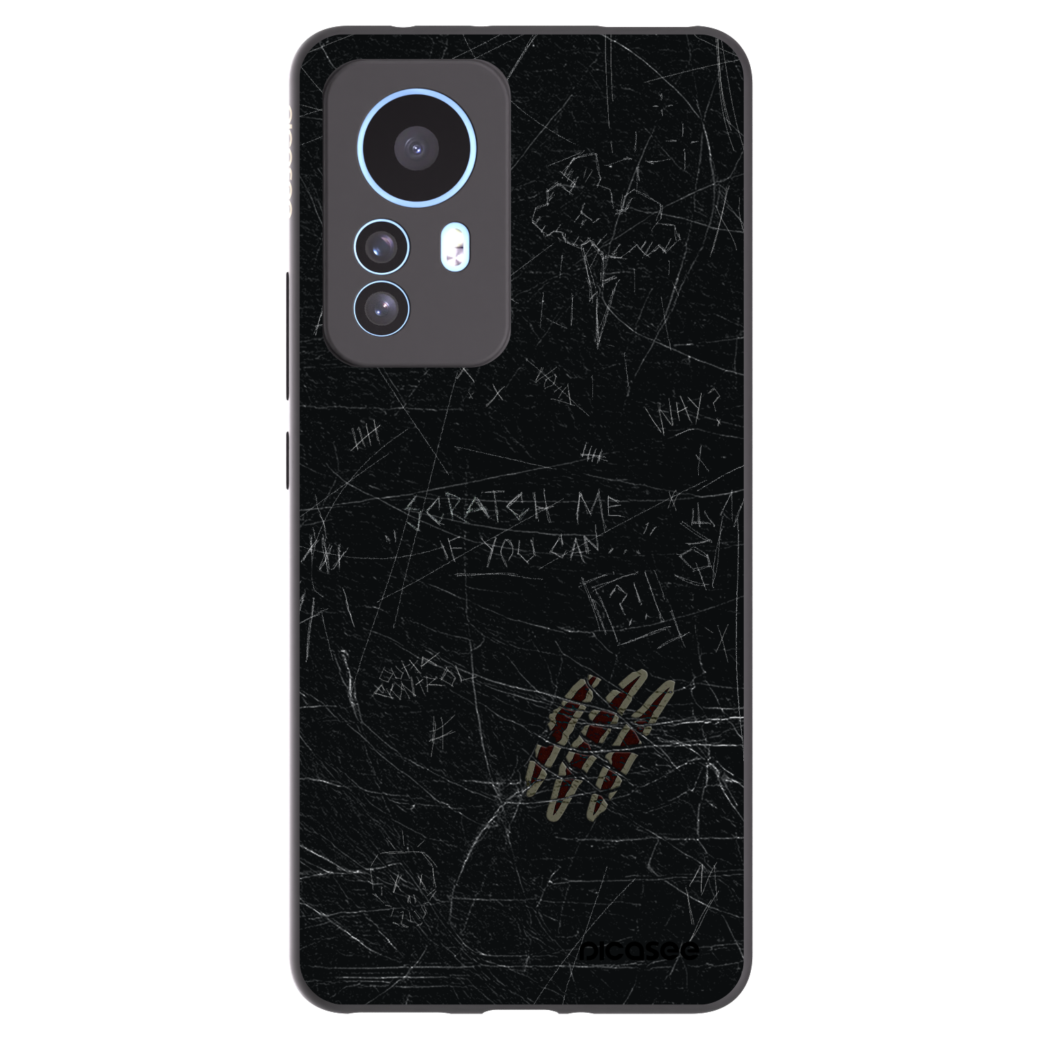 Picasee silikonový černý obal pro Xiaomi 12T - SCRATCH