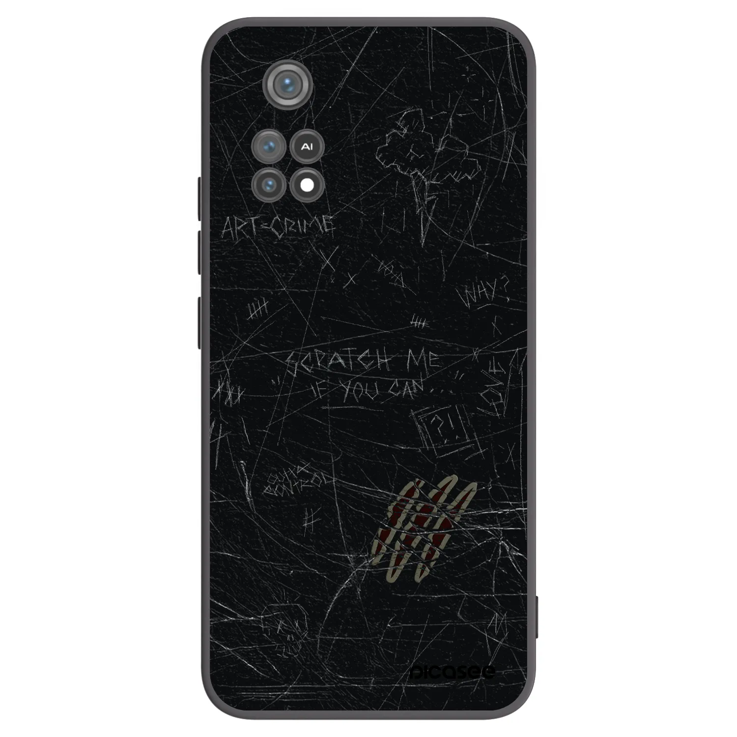 Picasee silikonový černý obal pro Xiaomi Poco M4 Pro - SCRATCH