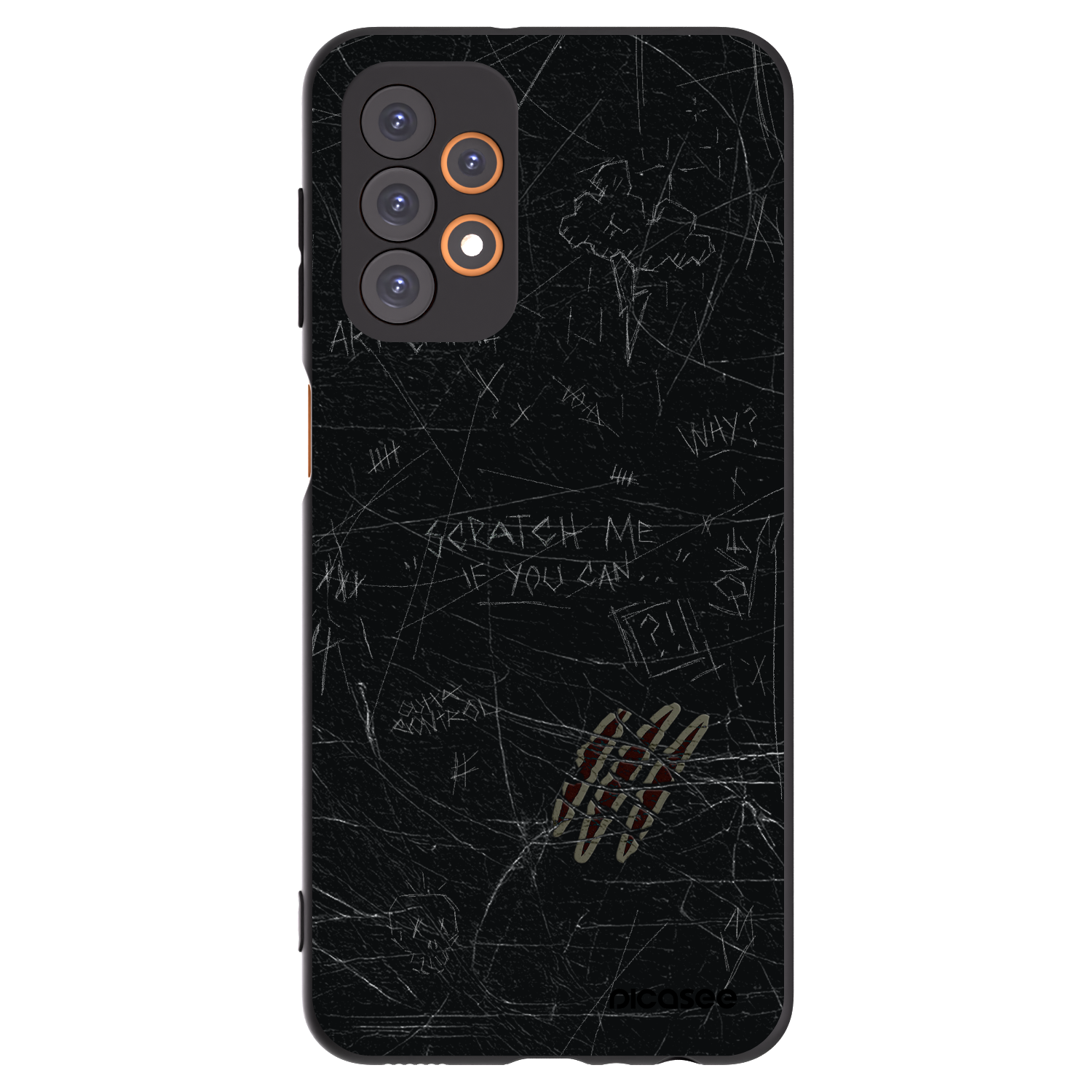 Picasee silikonový černý obal pro Samsung Galaxy A23 A236B 5G - SCRATCH