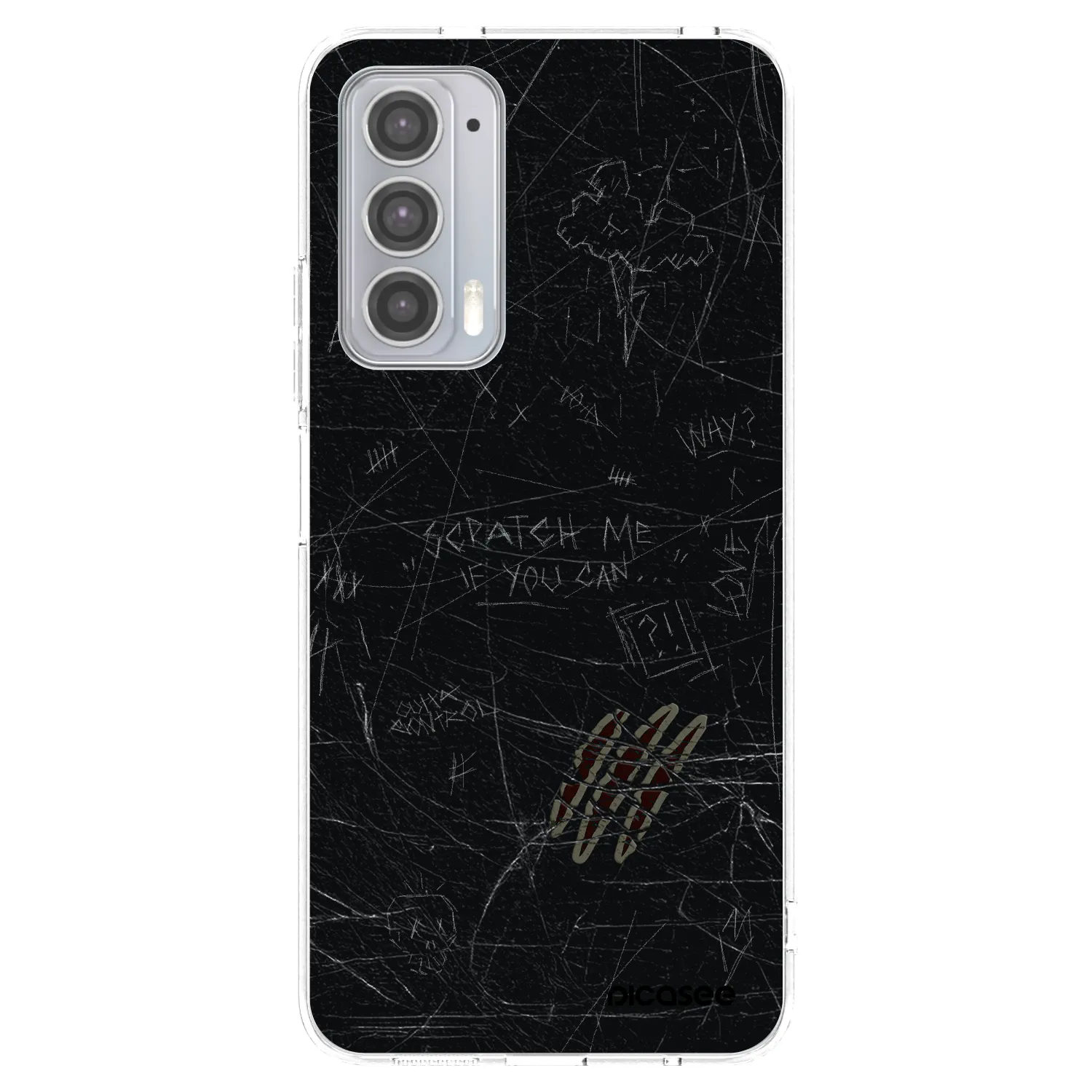 Picasee silikonový průhledný obal pro Motorola Edge 20 - SCRATCH