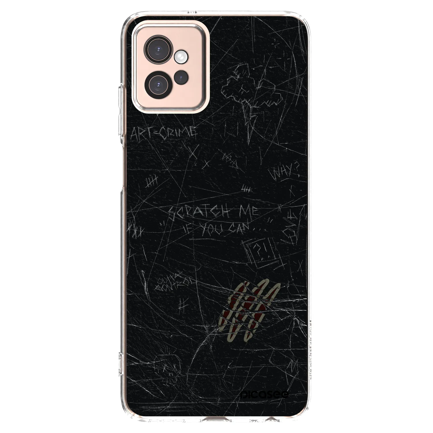 Picasee silikonový průhledný obal pro Motorola Moto G32 - SCRATCH