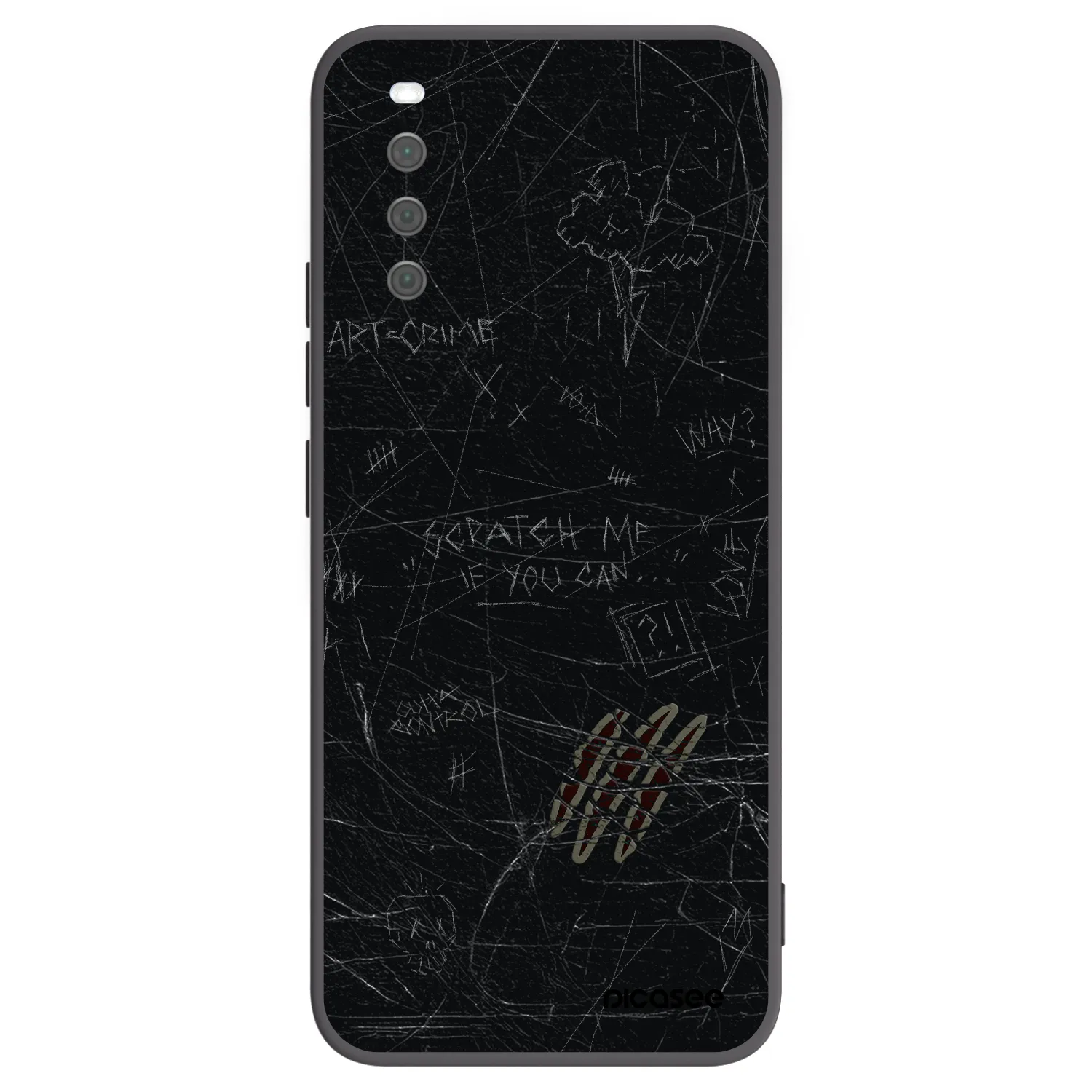 Picasee silikonový černý obal pro Sony Xperia 10 III - SCRATCH