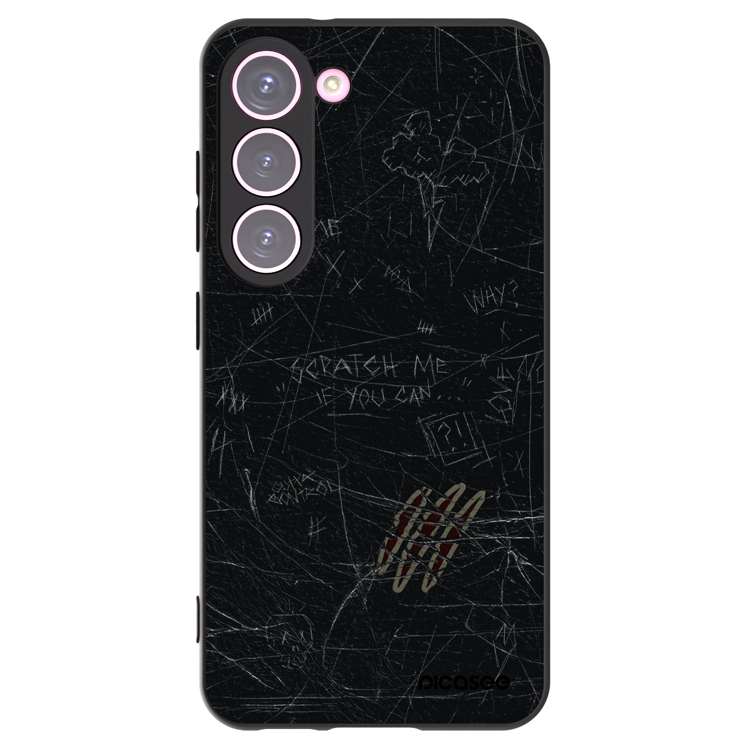 Picasee silikonový černý obal pro Samsung Galaxy S23 5G - SCRATCH