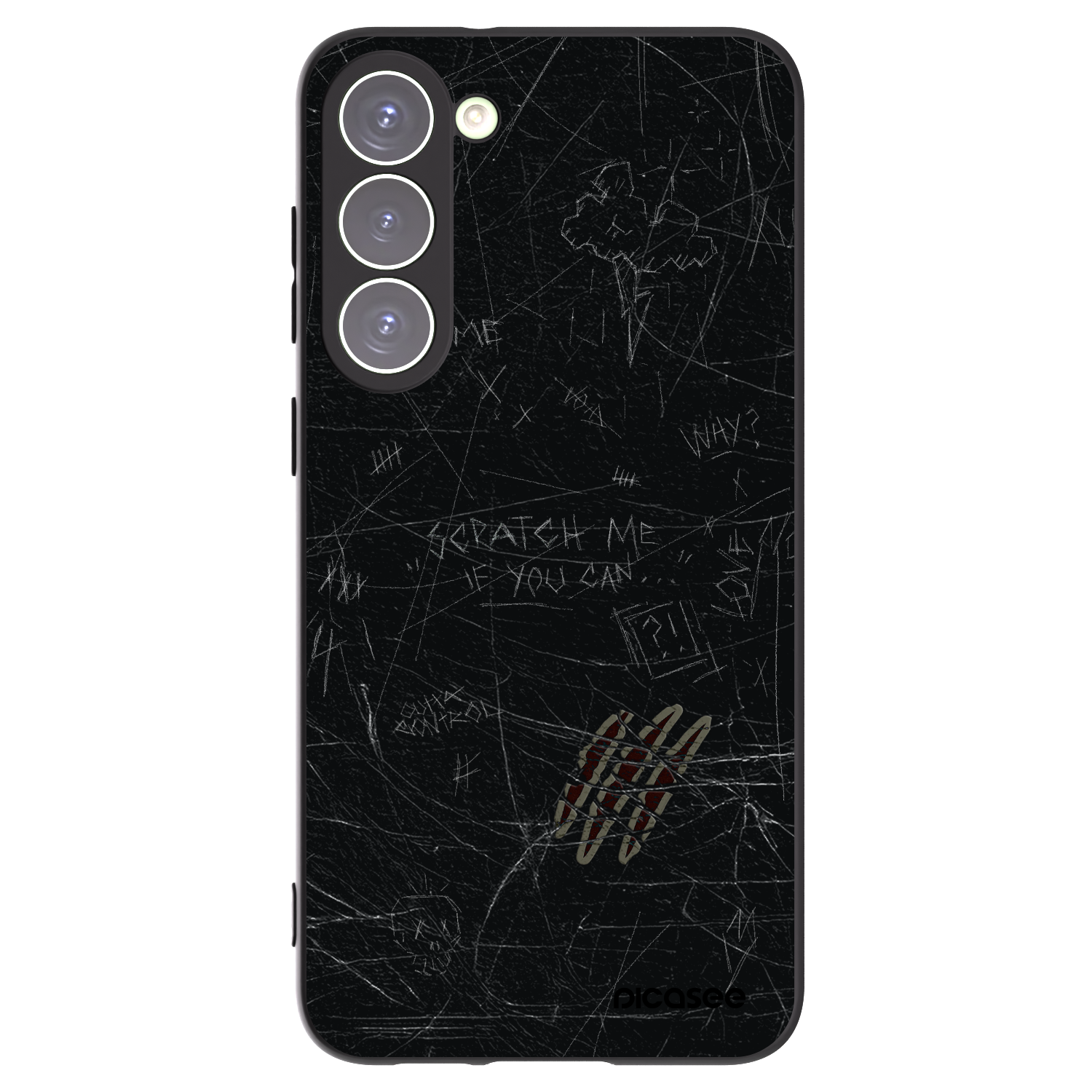 Picasee silikonový černý obal pro Samsung Galaxy S23+ 5G - SCRATCH