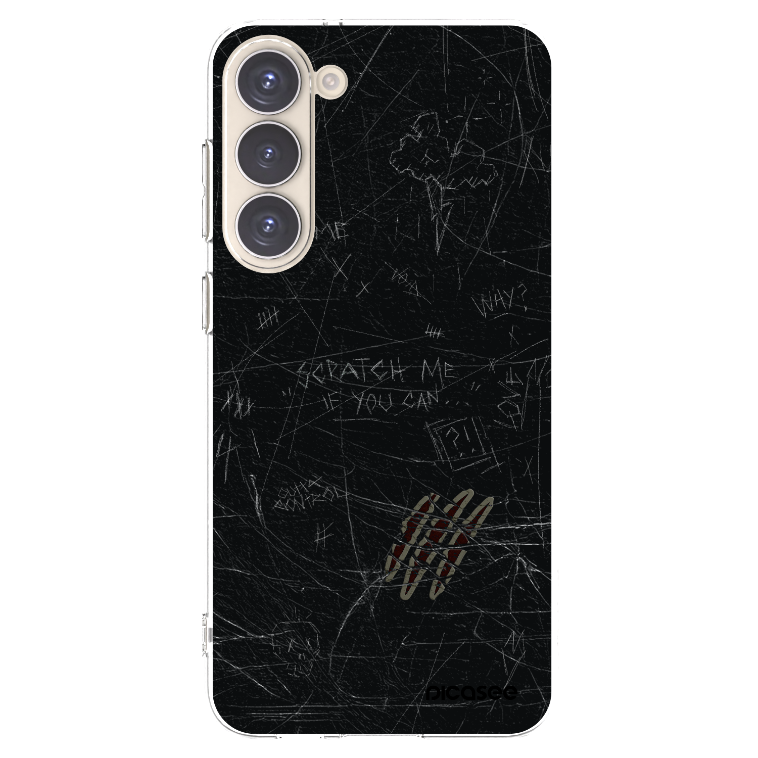 Picasee silikonový průhledný obal pro Samsung Galaxy S23+ 5G - SCRATCH