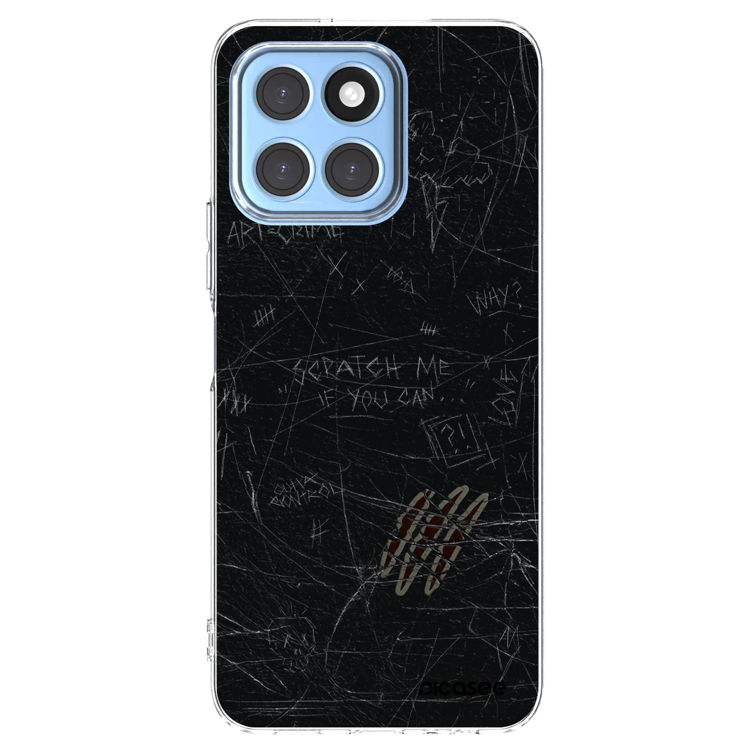 Picasee silikonový průhledný obal pro Honor X8 5G - SCRATCH