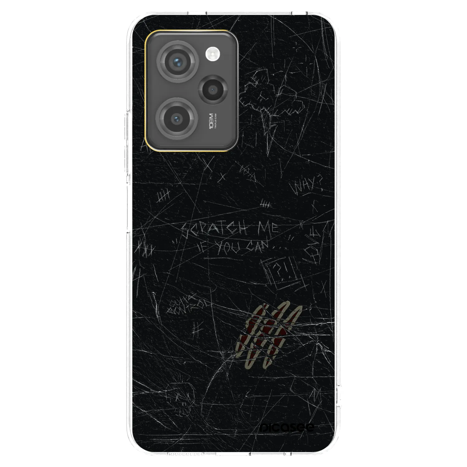 Picasee silikonový černý obal pro Xiaomi Poco X5 Pro - SCRATCH