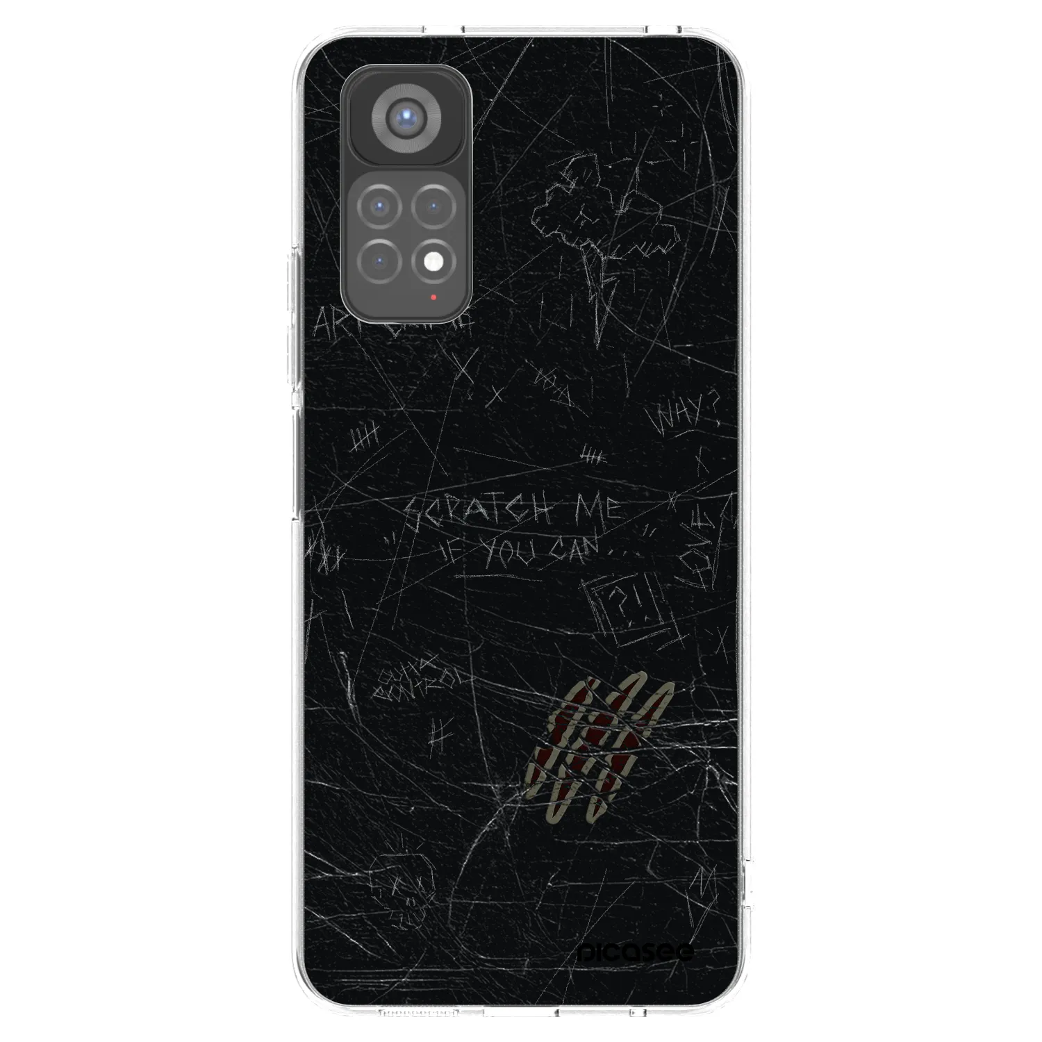 Picasee silikonový průhledný obal pro Xiaomi Redmi Note 11S 5G - SCRATCH