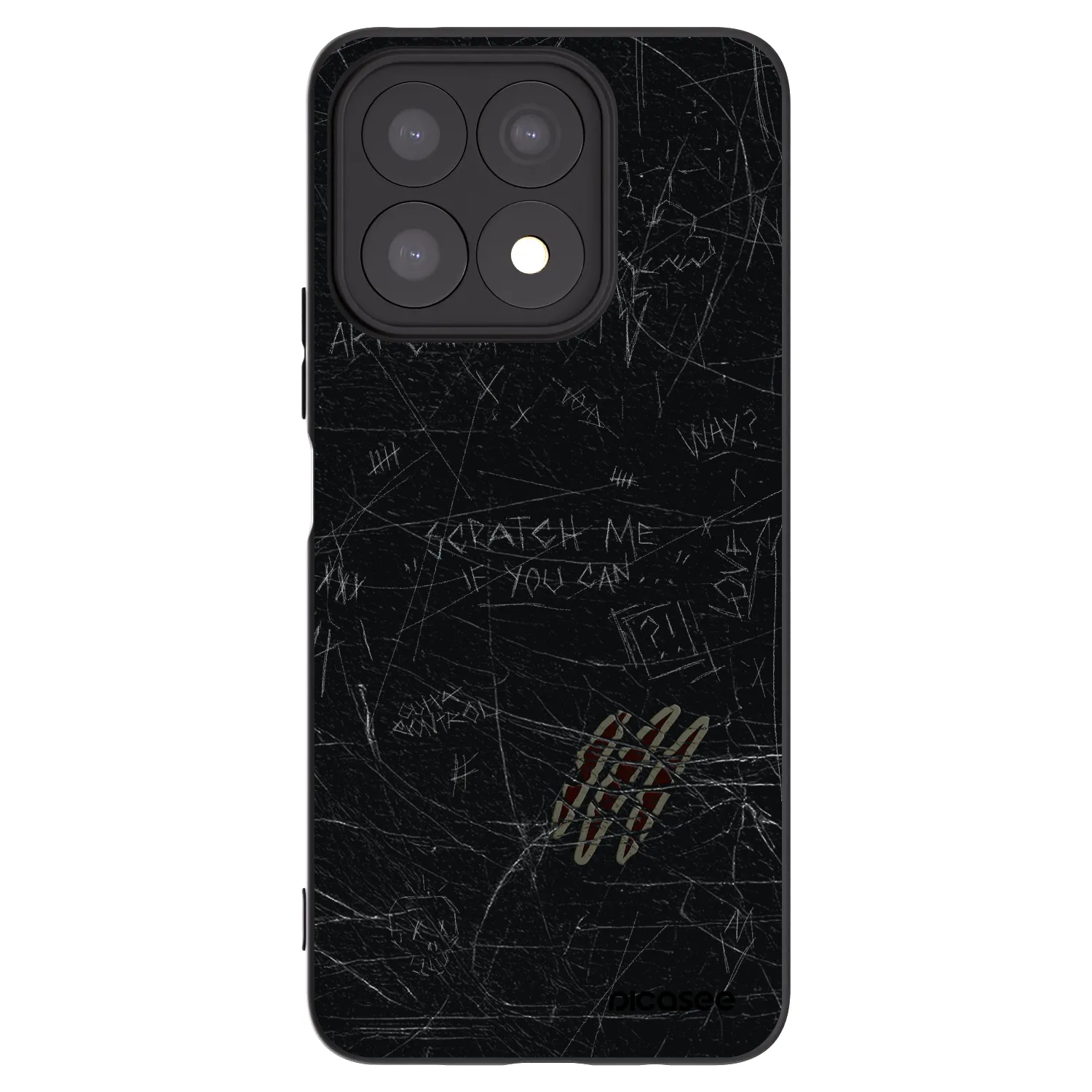 Picasee silikonový černý obal pro Honor X8a - SCRATCH