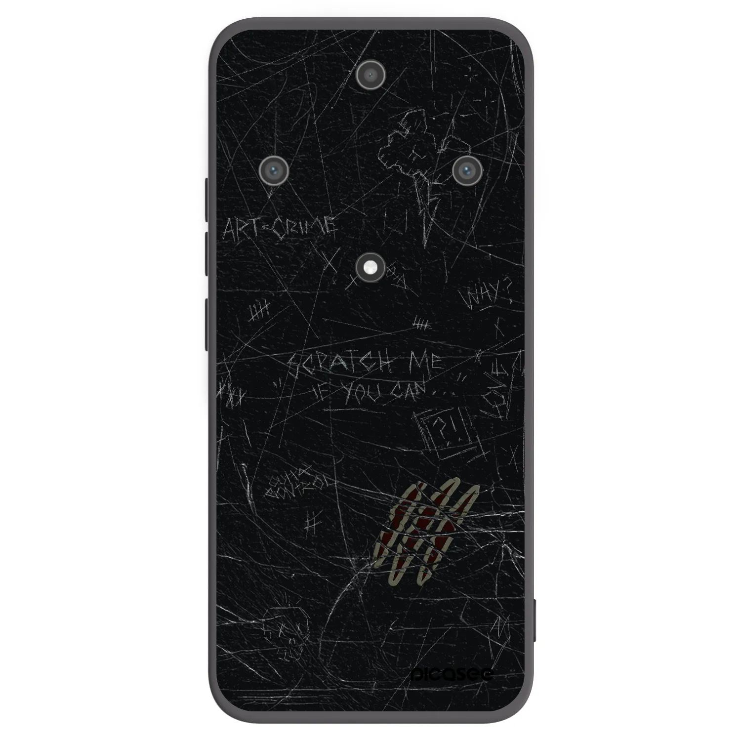 Picasee silikonový černý obal pro Honor Magic5 Lite 5G - SCRATCH
