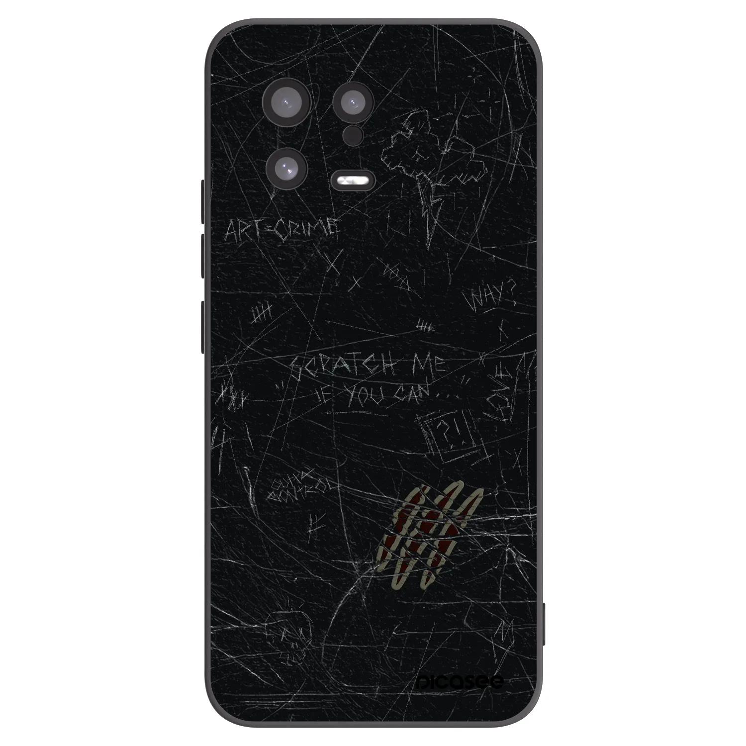 Picasee silikonový černý obal pro Xiaomi 13 - SCRATCH