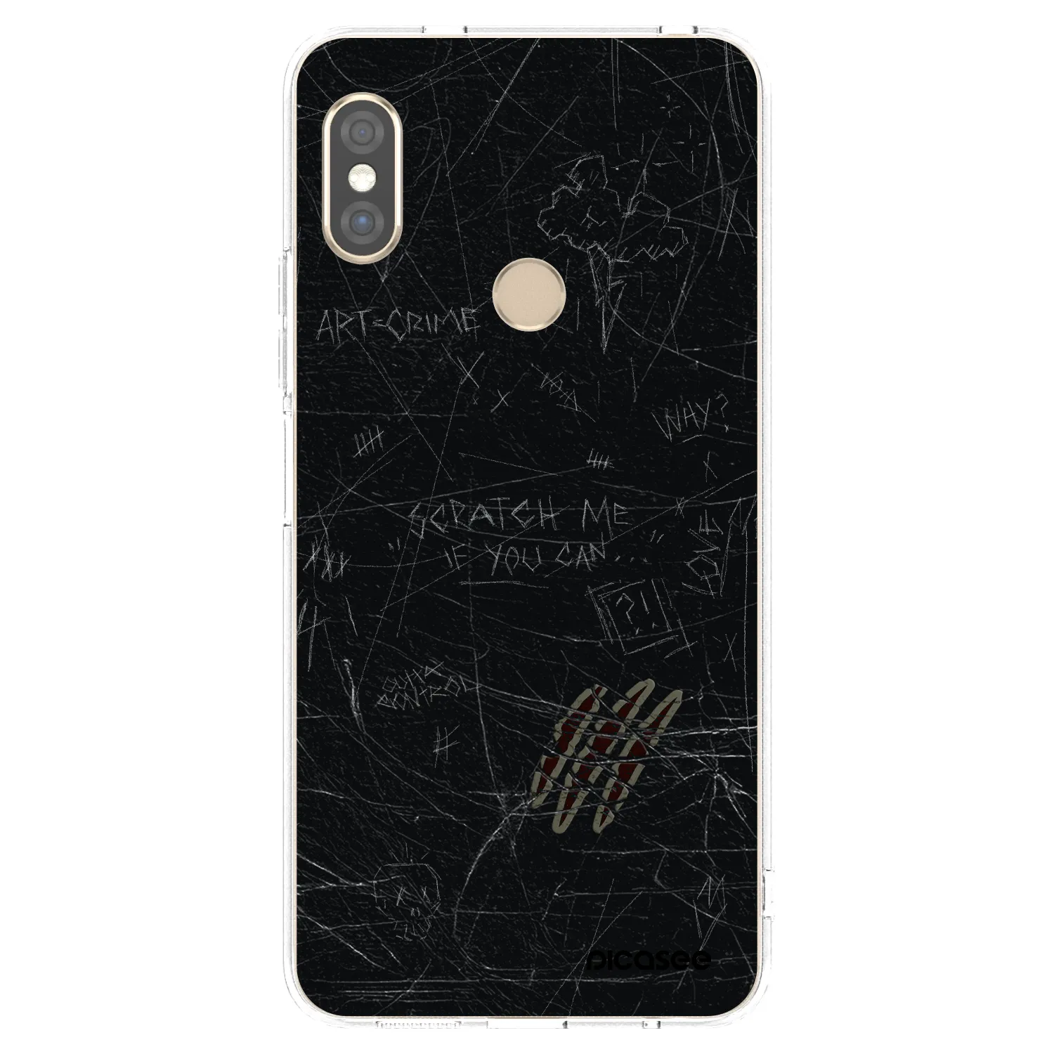 Picasee silikonový průhledný obal pro Xiaomi Redmi Note 5 Global - SCRATCH