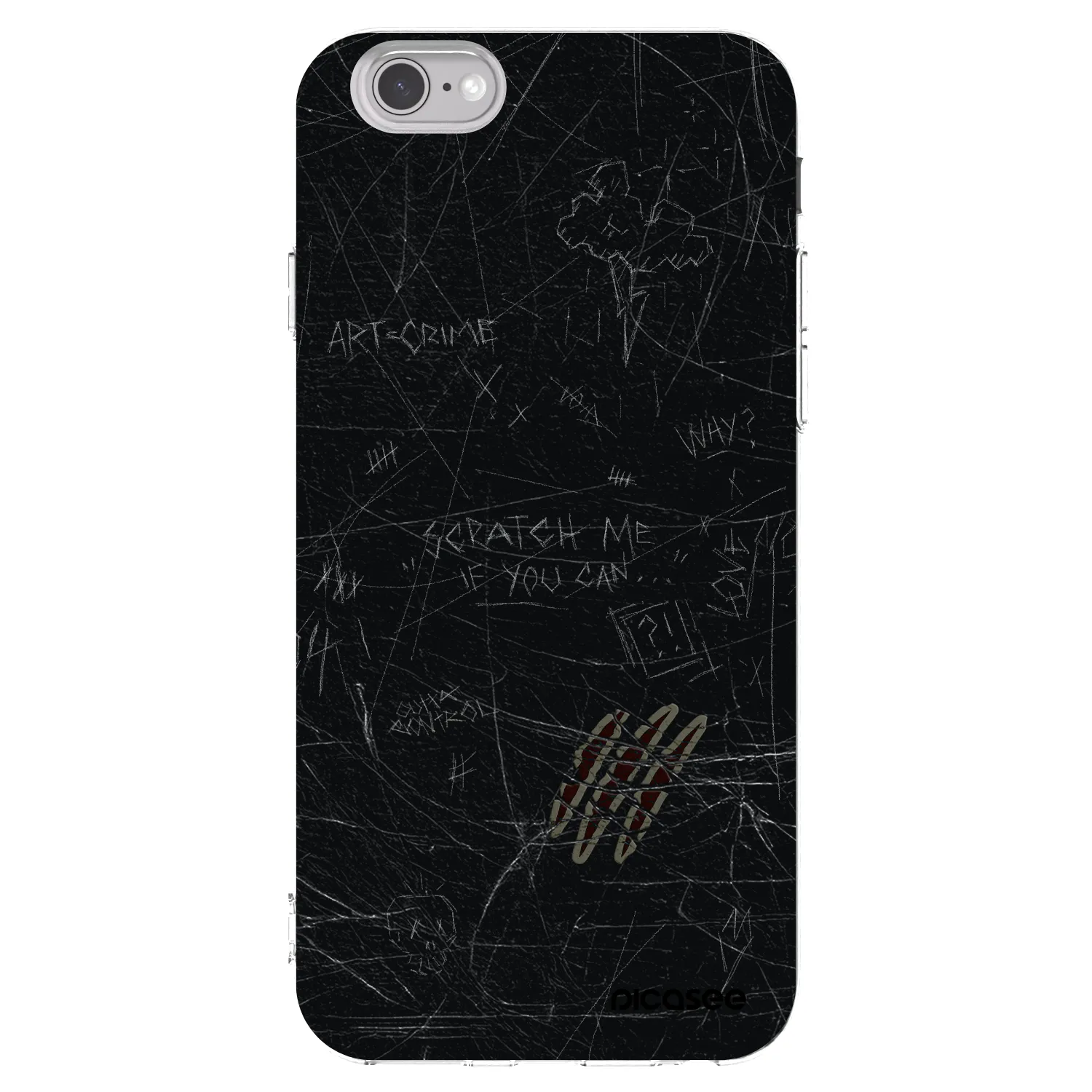 Picasee silikonový průhledný obal pro Apple iPhone 6/6S - SCRATCH