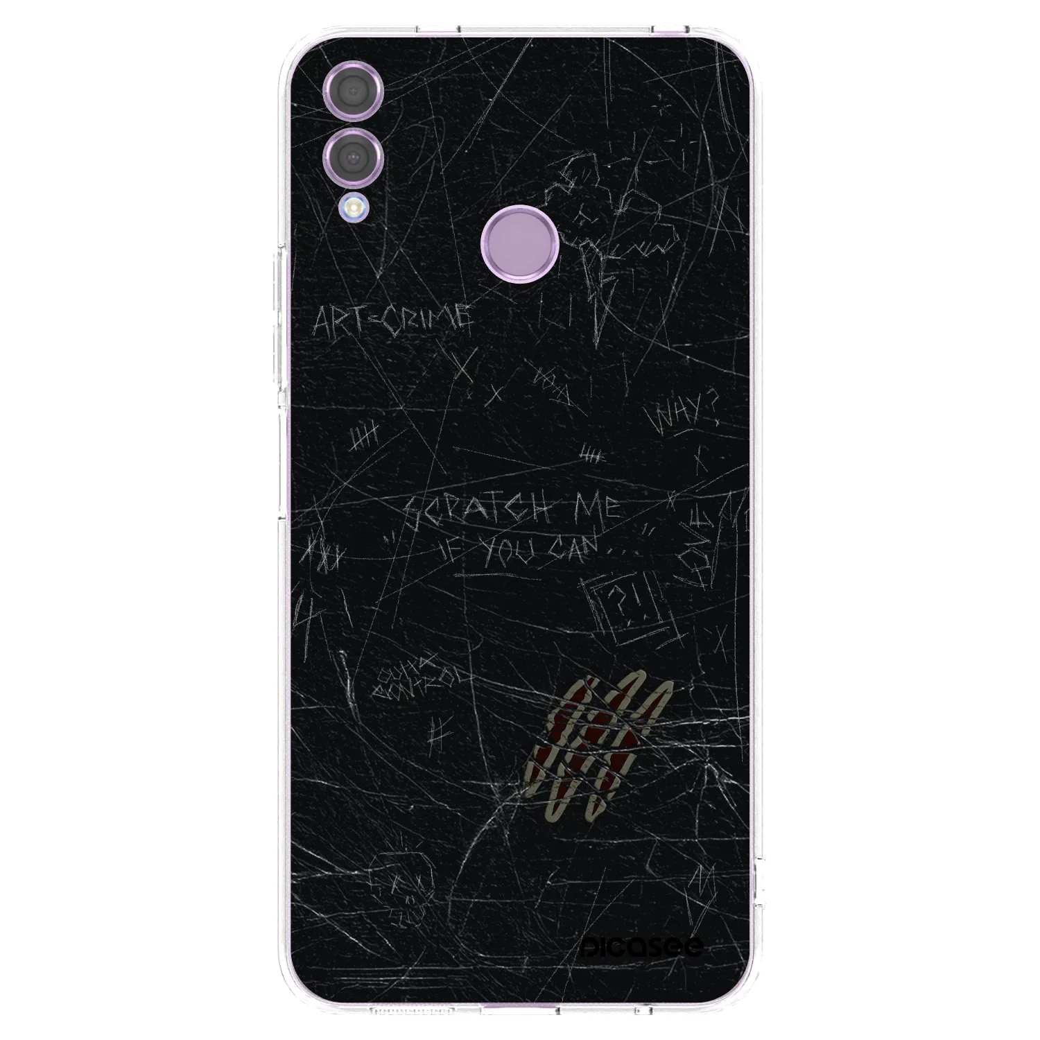 Picasee silikonový průhledný obal pro Honor 8X - SCRATCH