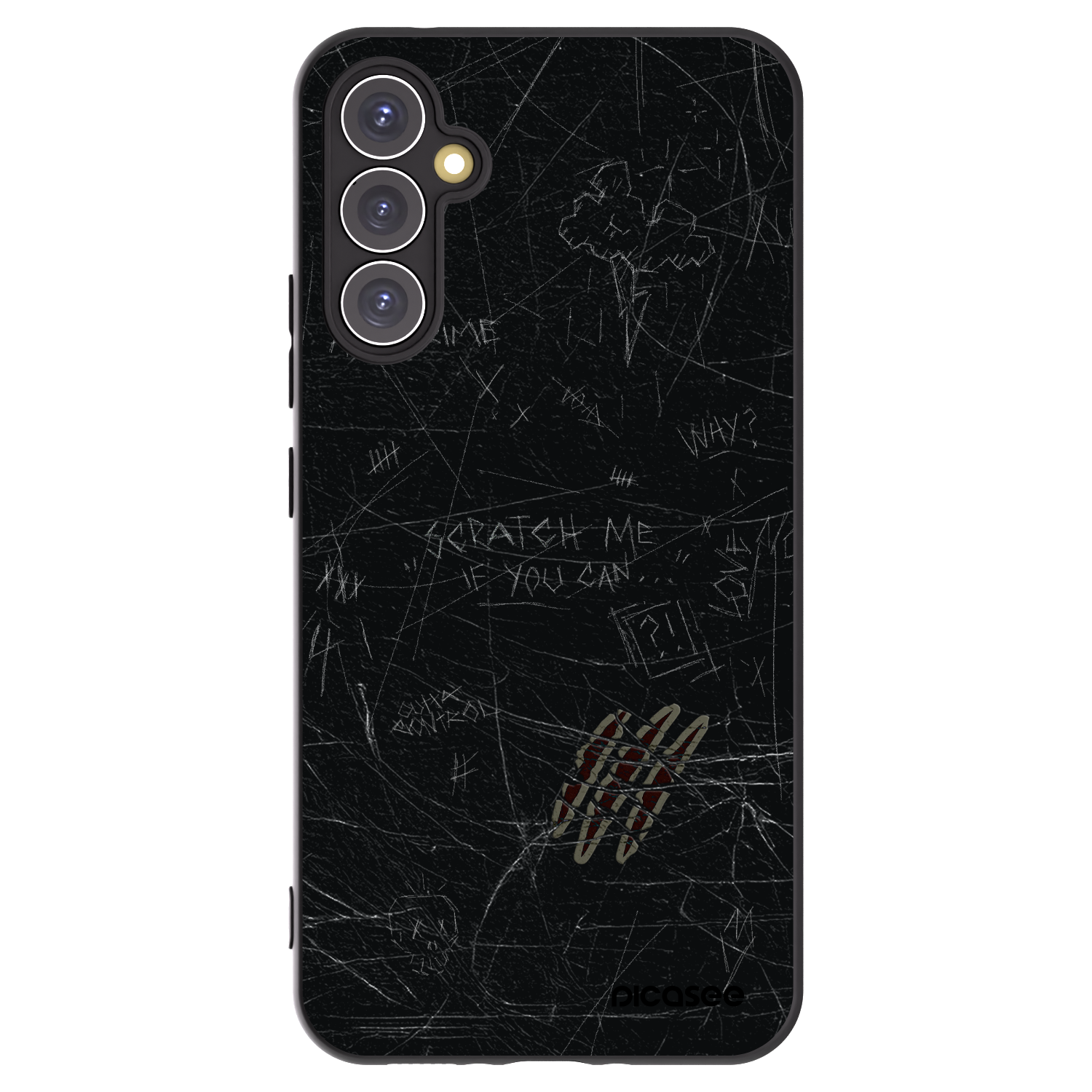 Picasee silikonový černý obal pro Samsung Galaxy A34 5G A346B - SCRATCH