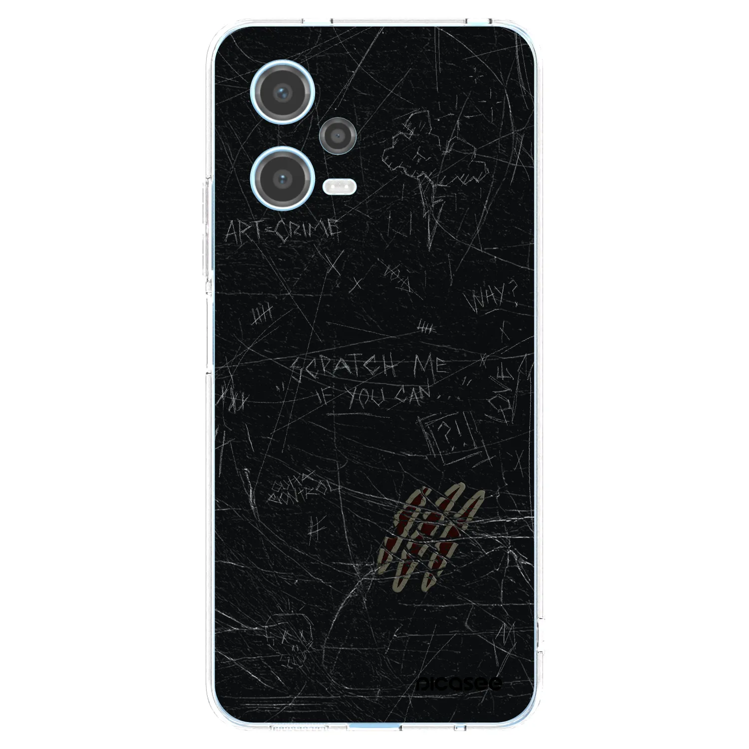 Picasee silikonový průhledný obal pro Xiaomi Redmi Note 12 5G - SCRATCH