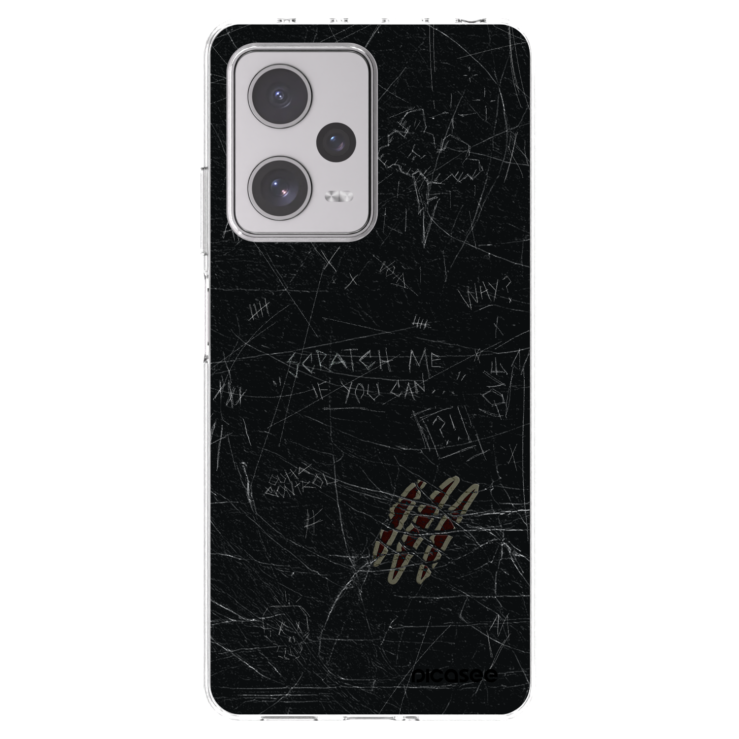 Picasee silikonový průhledný obal pro Xiaomi Redmi Note 12 Pro+ 5G - SCRATCH