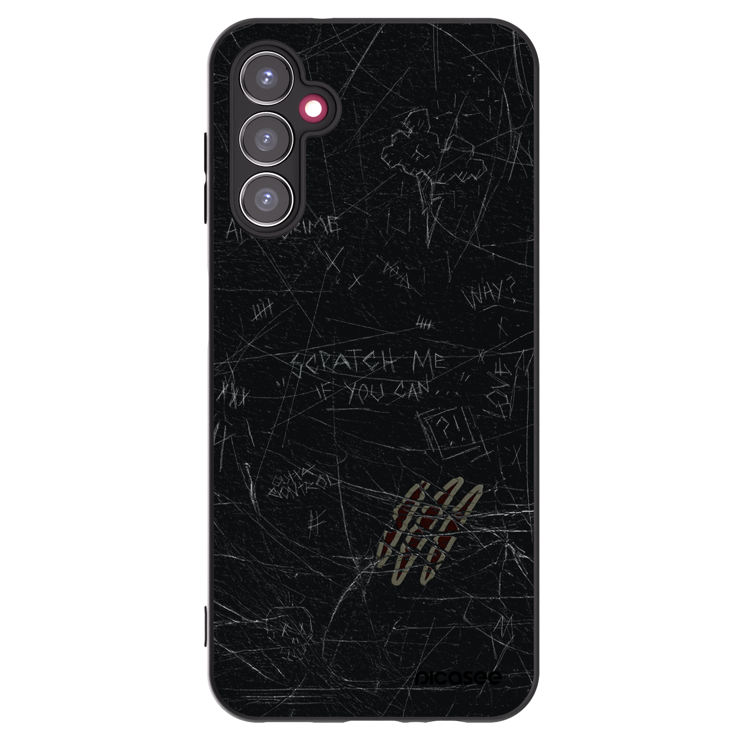 Picasee silikonový černý obal pro Samsung Galaxy A14 4G A145R - SCRATCH