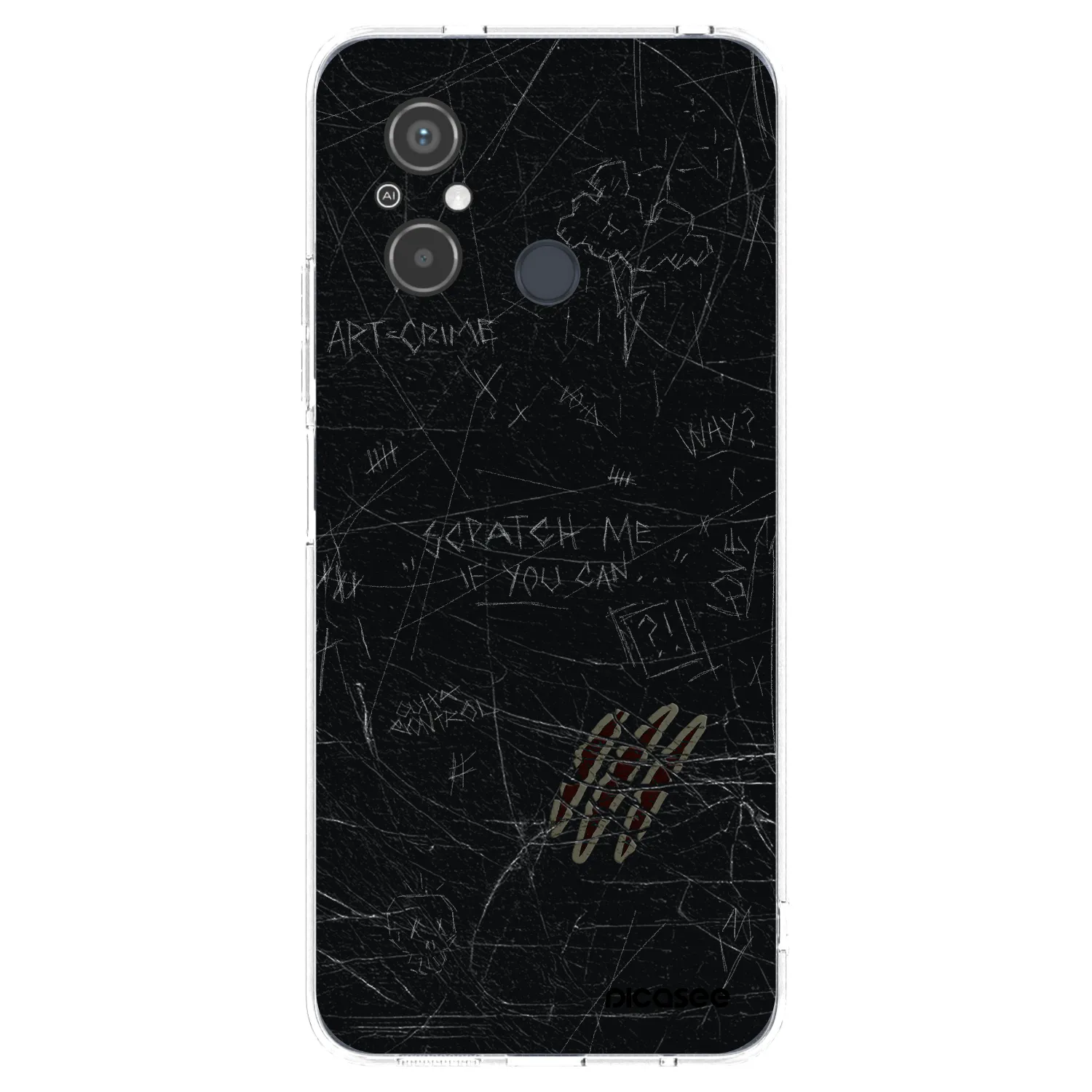 Picasee silikonový průhledný obal pro Xiaomi Redmi 12C - SCRATCH
