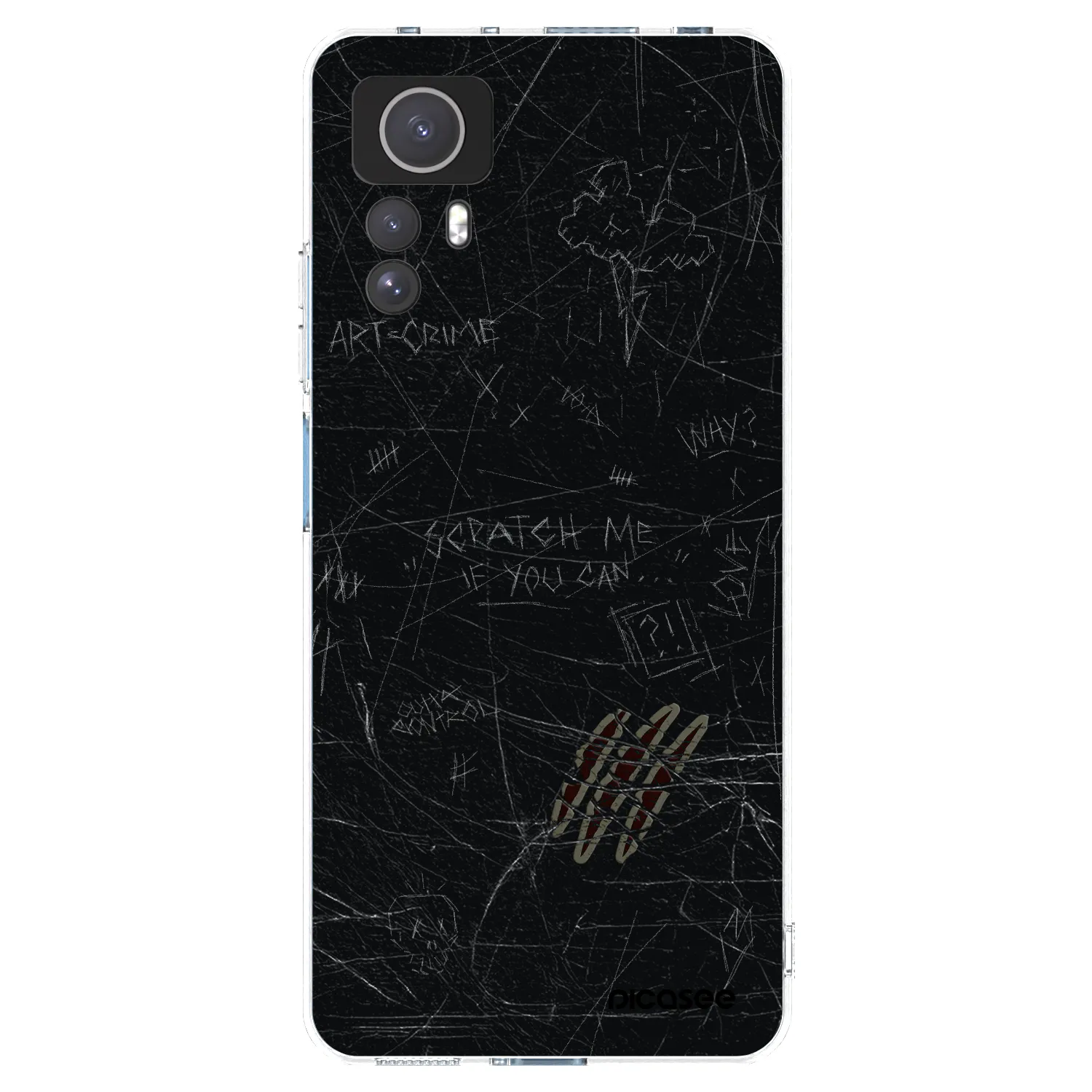 Picasee silikonový průhledný obal pro Xiaomi Redmi Note 12S - SCRATCH